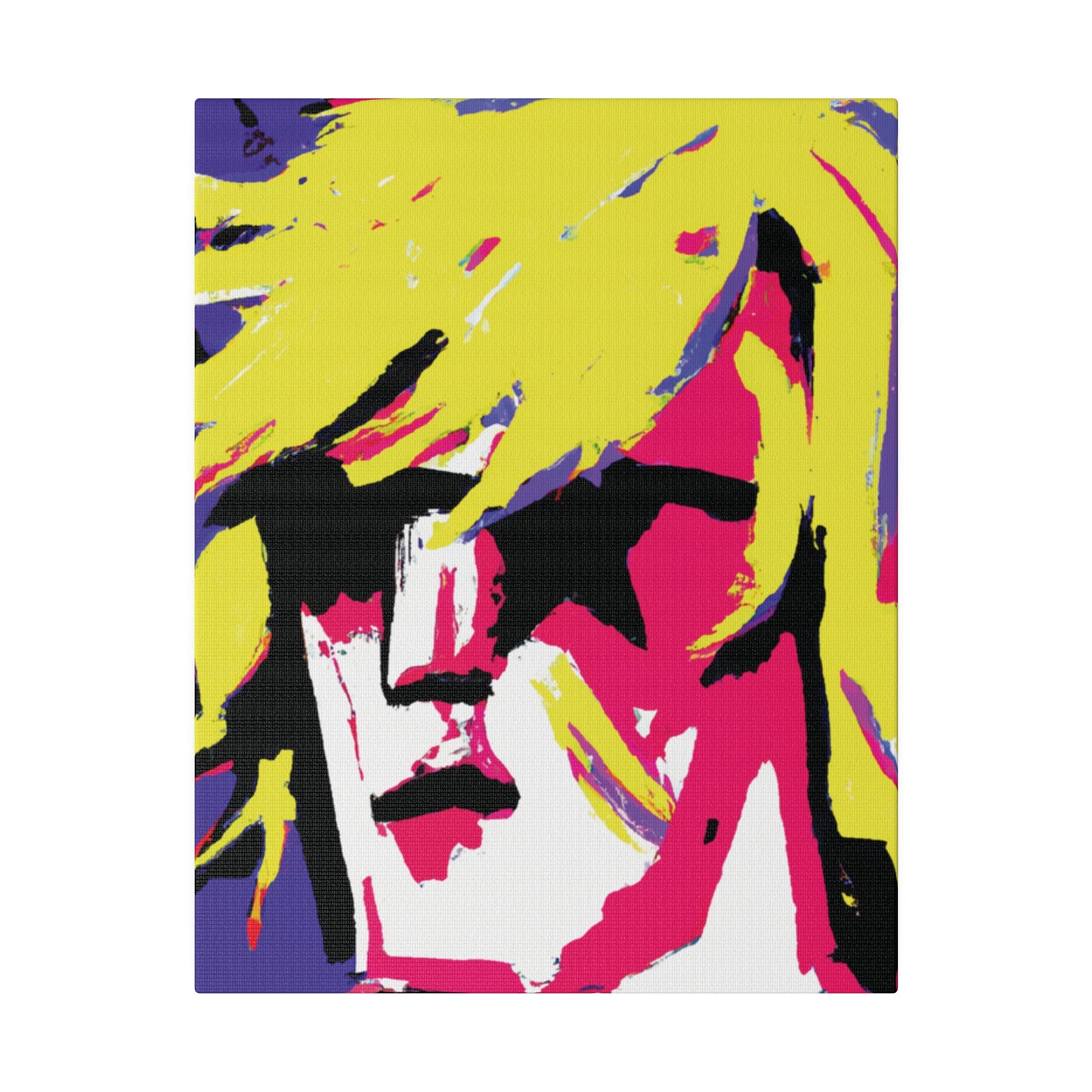 7709F - Rockstar Painting Print | Face | Abstract | Poster | Home Decor | Wall Art | Music Art | Canvas