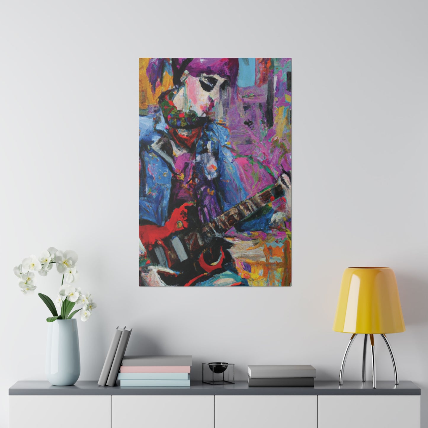 9210O - Rockstar Oil Painting Style Print | Poster | Home Decor | Wall Art | Music Art | Canvas