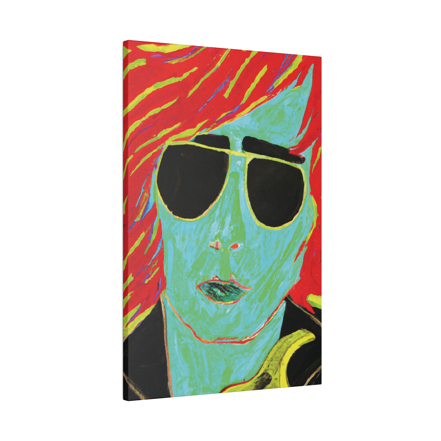 2058M - Rockstar Painting Print | Face | Abstract | Poster | Home Decor | Wall Art | Music Art | Canvas