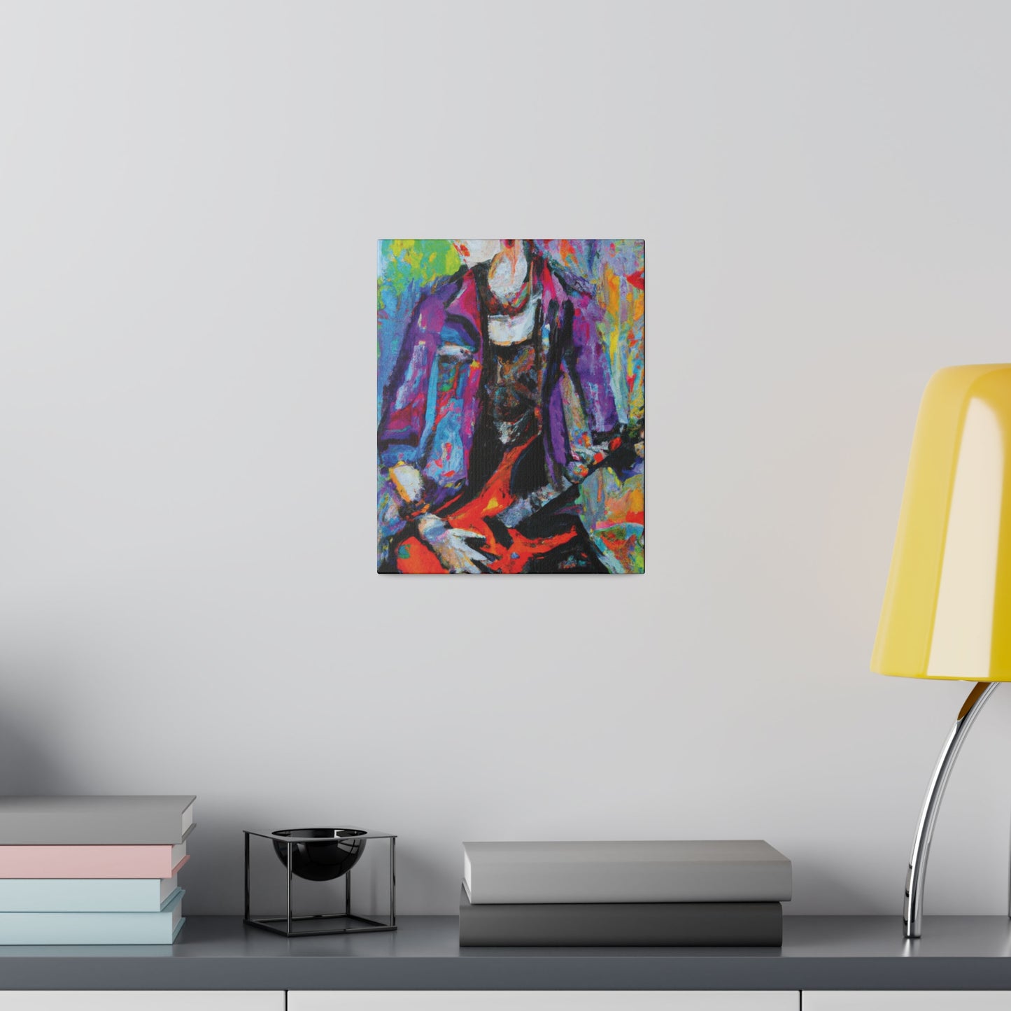 3123Q - Rockstar Oil Painting Style Print | Poster | Home Decor | Wall Art | Music Art | Canvas