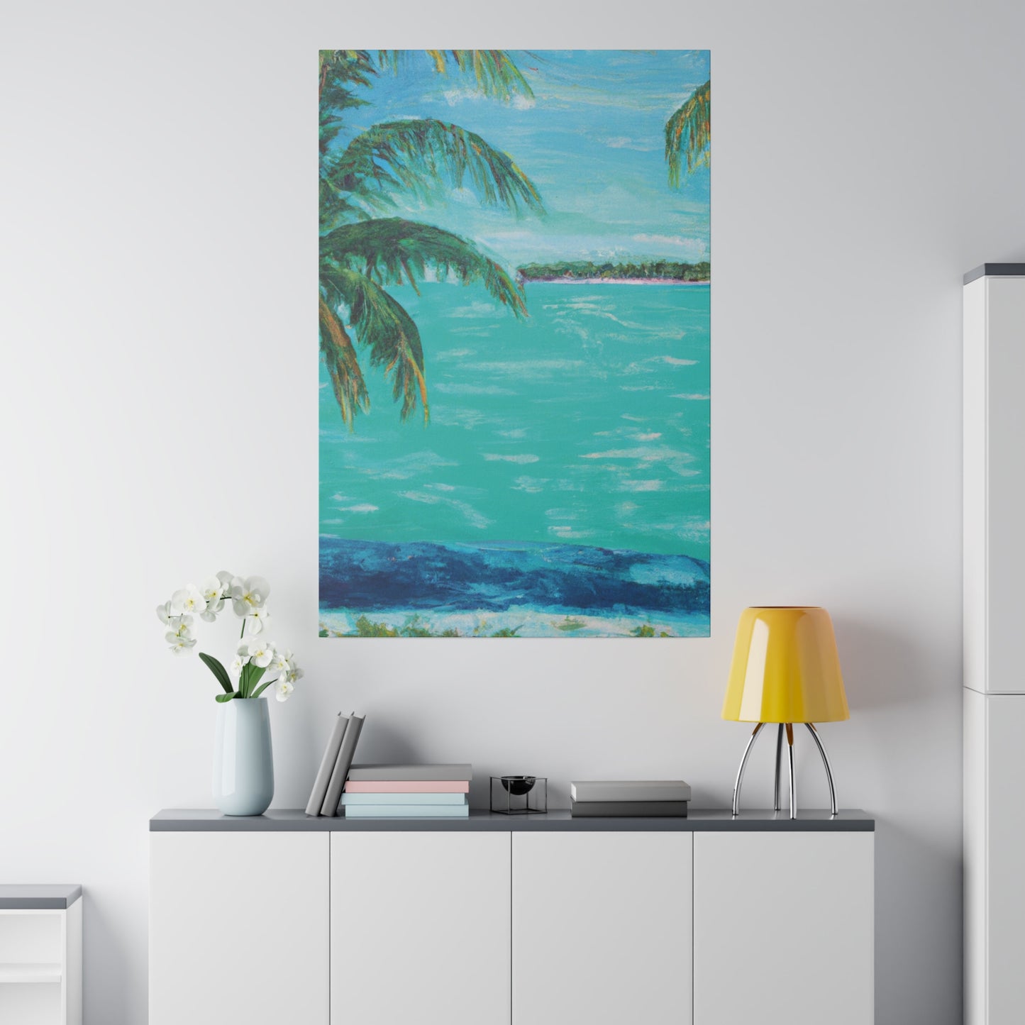 362P - Bahamas Ocean Painting Print | Bahamas | Ocean | Beach | Poster | Home Decor | Wall Art | Canvas