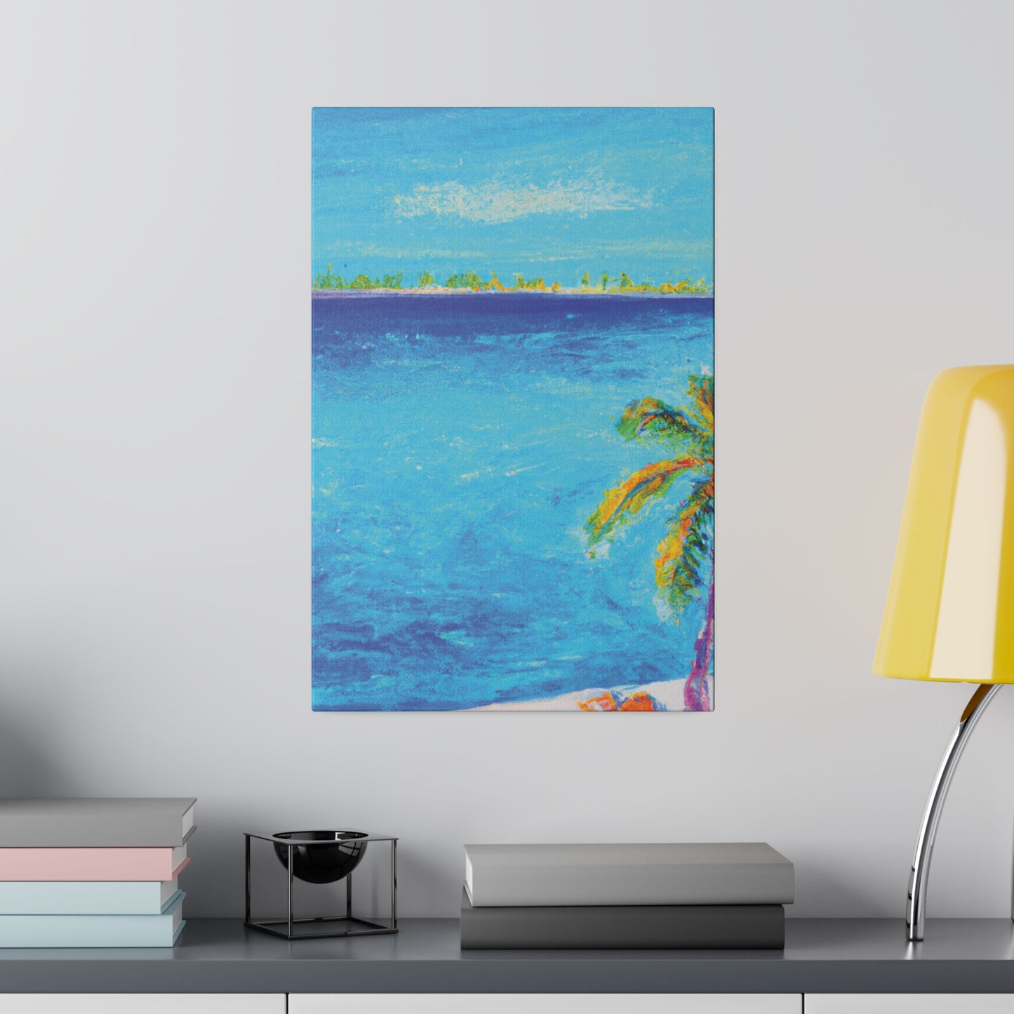 7666Q - Bahamas Ocean Painting Print | Bahamas | Ocean | Beach | Poster | Home Decor | Wall Art | Canvas