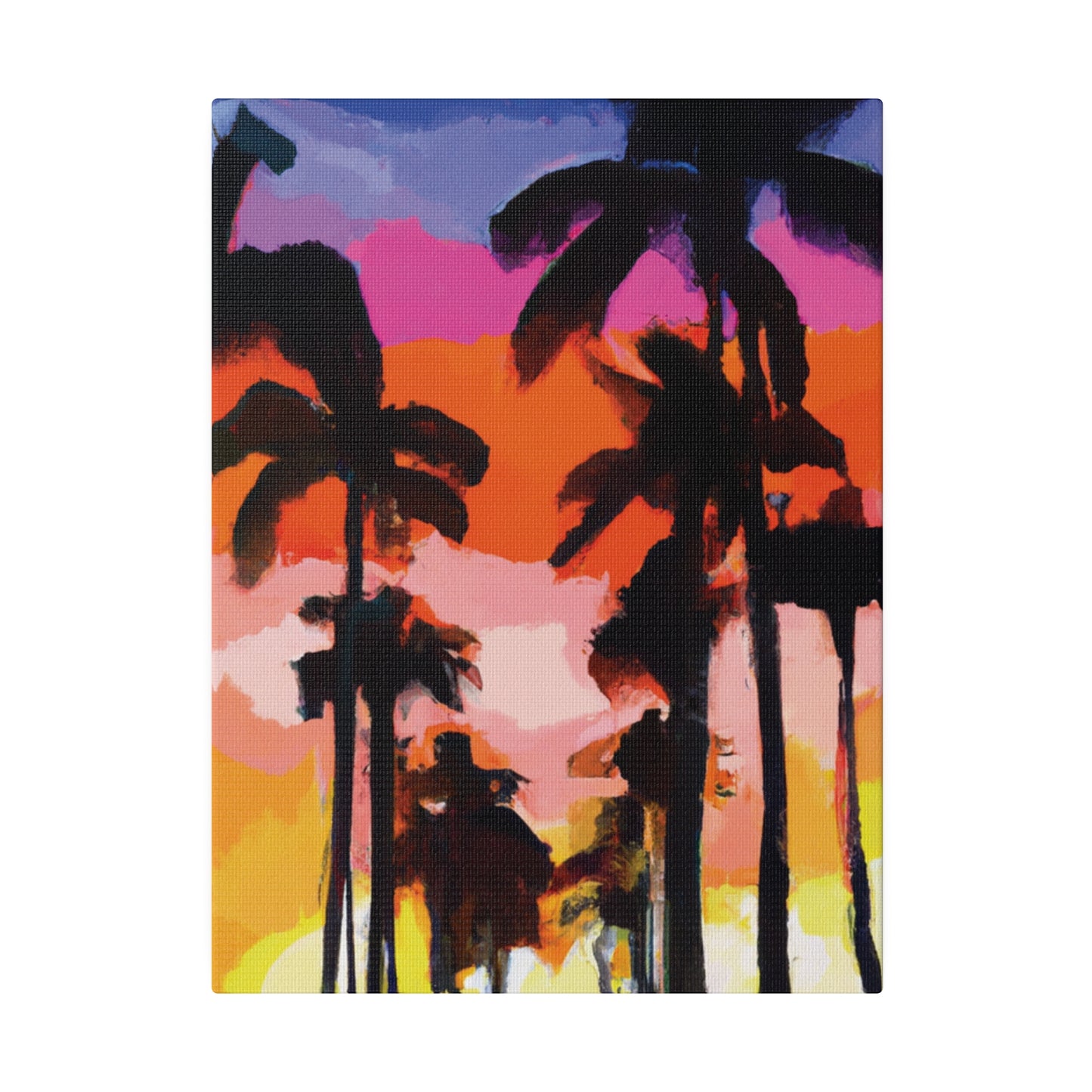 5857E - Miami Beach Sunset Painting Print | Miami | Beach | Sunset | Poster | Home Decor | Wall Art | Canvas