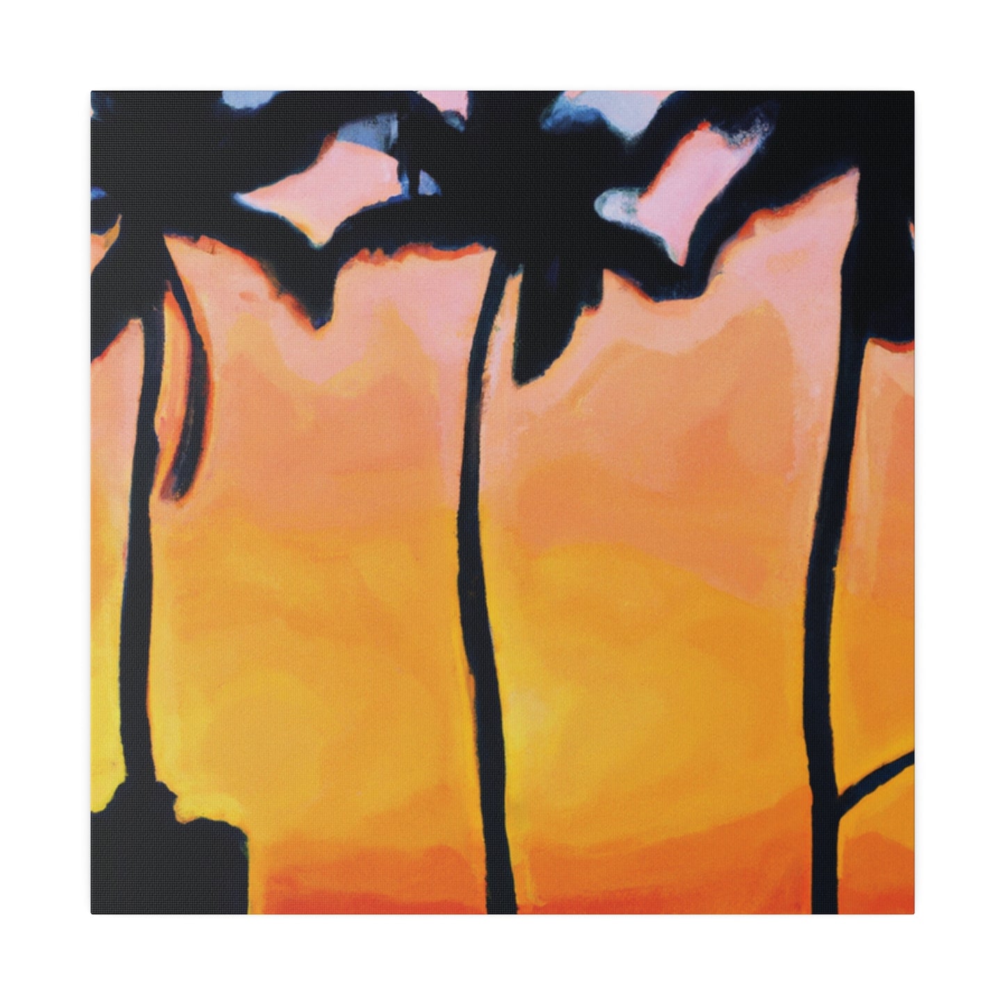 9545F - Miami Beach Sunset Painting Print | Miami | Beach | Sunset | Poster | Home Decor | Wall Art | Canvas