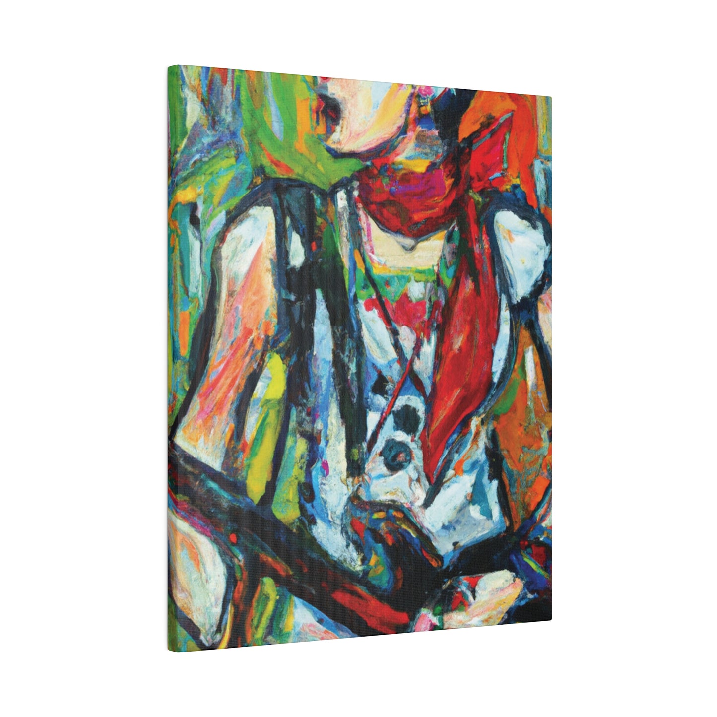 3713A - Rockstar Oil Painting Style Print | Poster | Home Decor | Wall Art | Music Art | Canvas