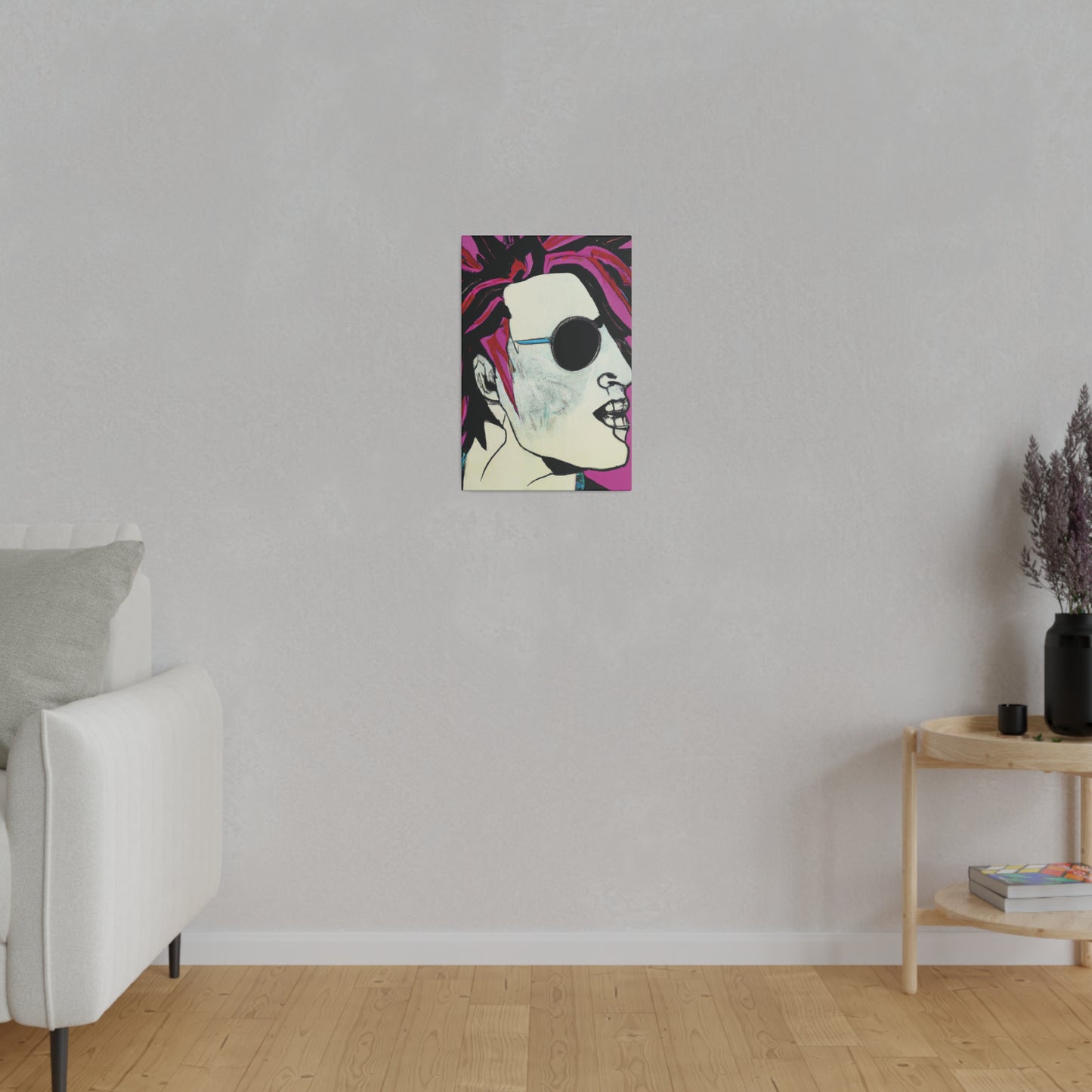 8159X - Rockstar Painting Print | Face | Abstract | Poster | Home Decor | Wall Art | Music Art | Canvas