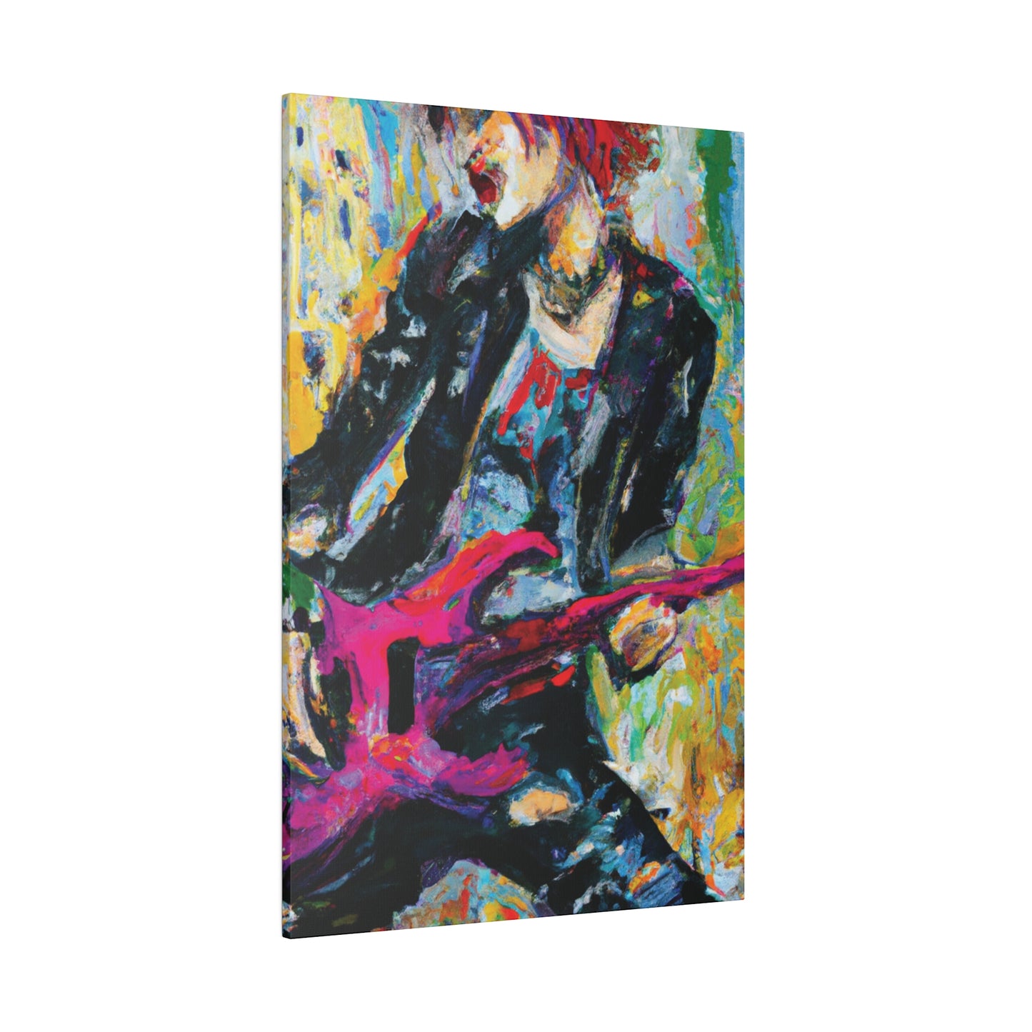 4567X - Rockstar Oil Painting Style Print | Poster | Home Decor | Wall Art | Music Art | Canvas