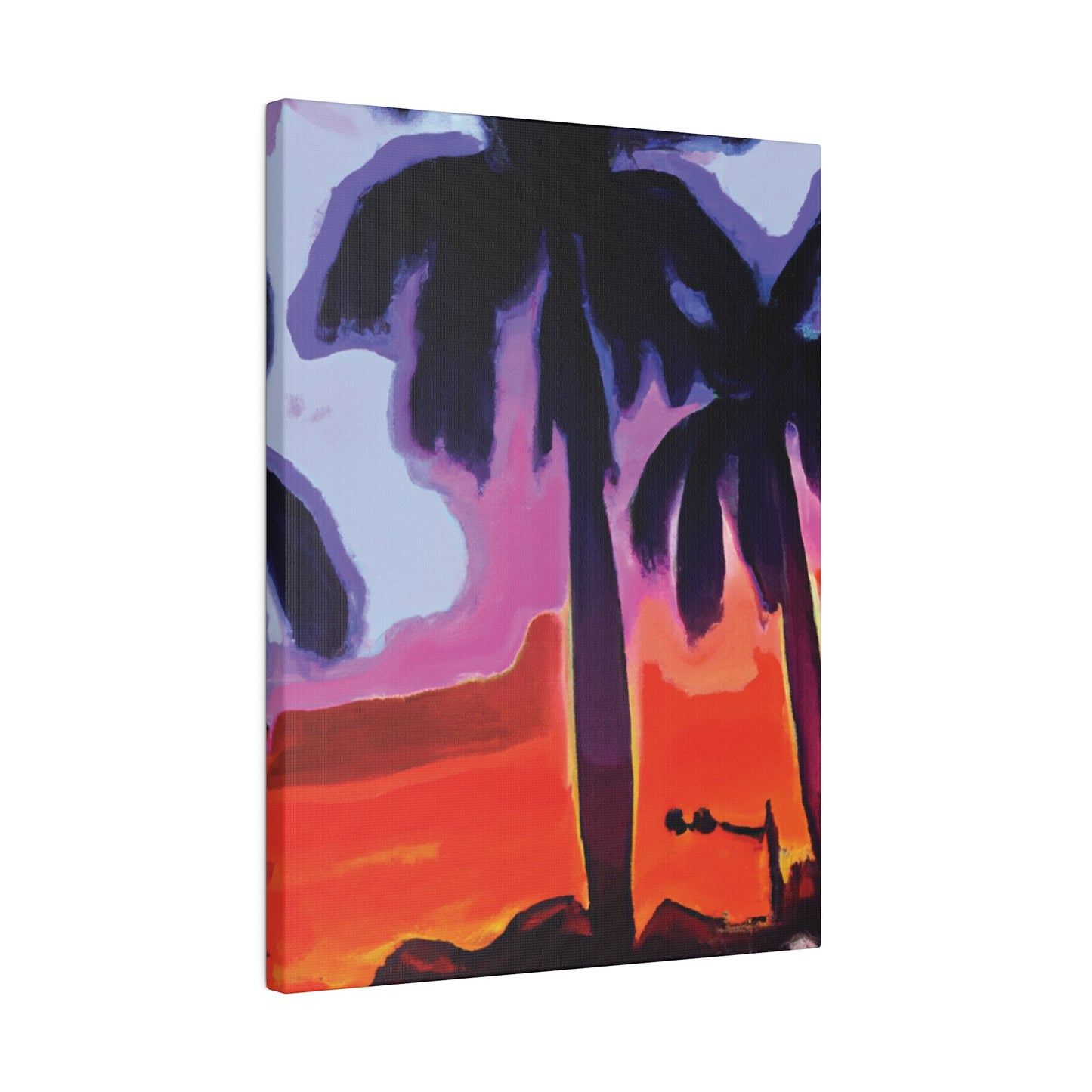 8187A - Miami Beach Sunset Painting Print | Miami | Beach | Sunset | Poster | Home Decor | Wall Art | Canvas