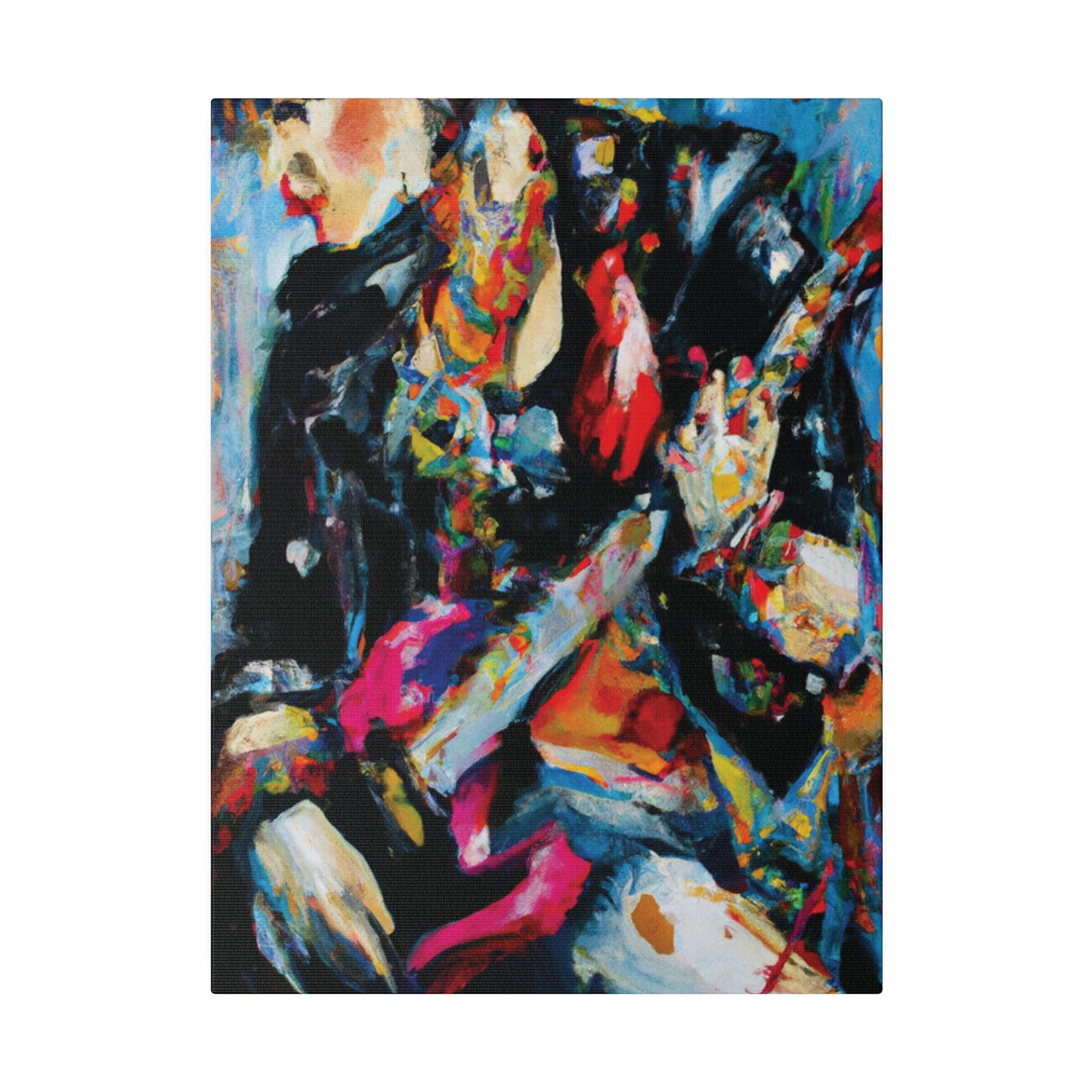 7248A - Rockstar Oil Painting Style Print | Poster | Home Decor | Wall Art | Music Art | Canvas