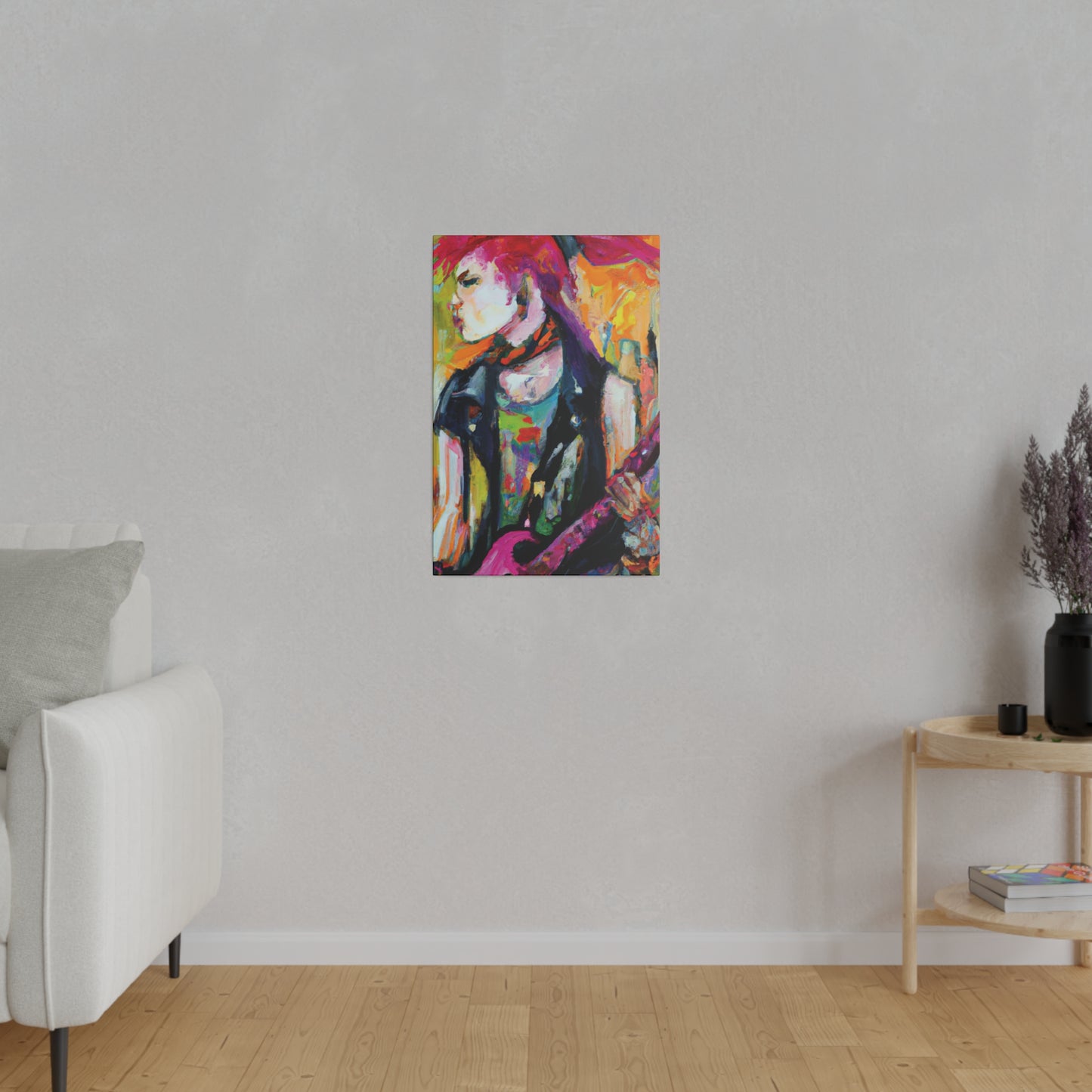 1138X - Rockstar Oil Painting Style Print | Poster | Home Decor | Wall Art | Music Art | Canvas