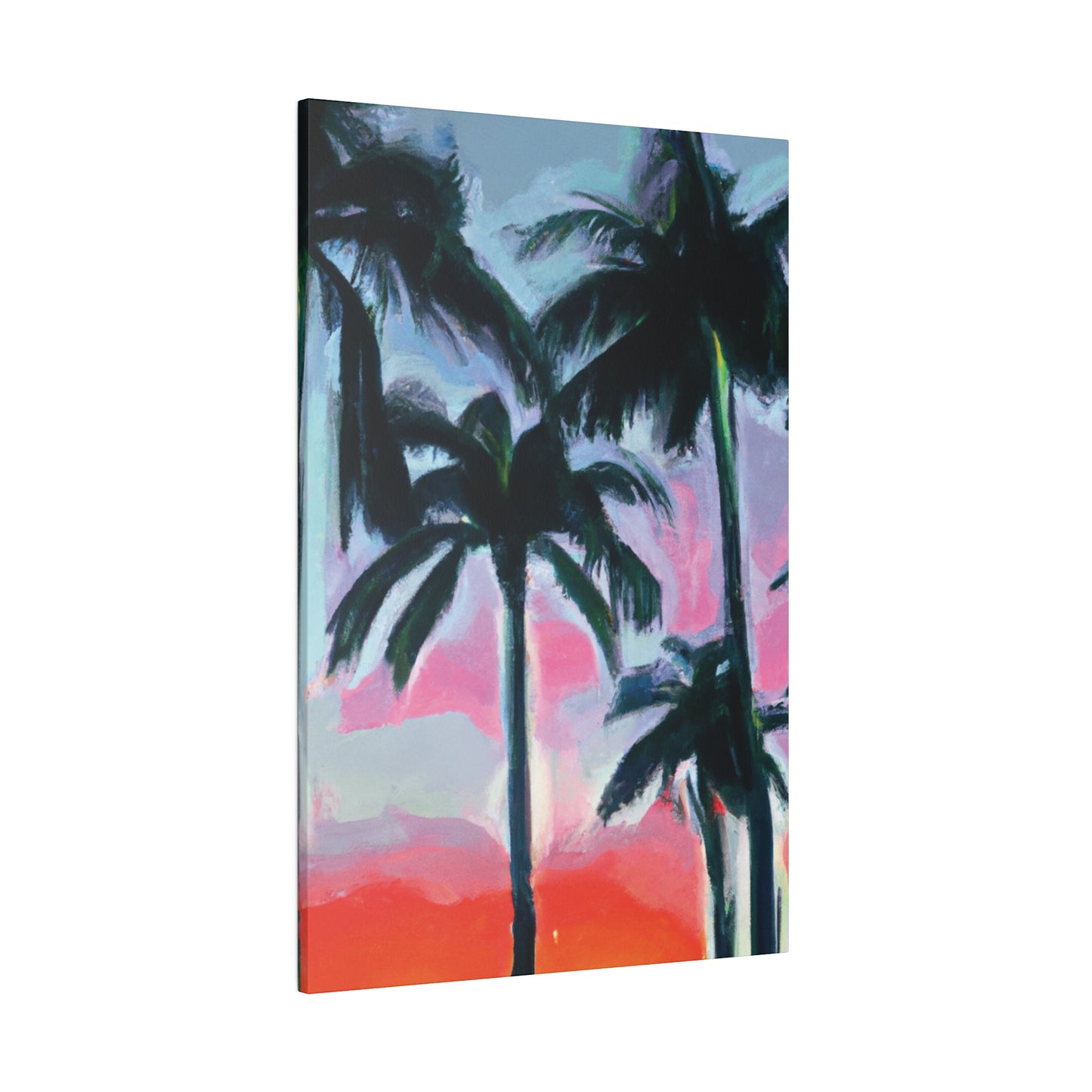 7629F - Miami Beach Sunset Painting Print | Miami | Beach | Sunset | Poster | Home Decor | Wall Art | Canvas