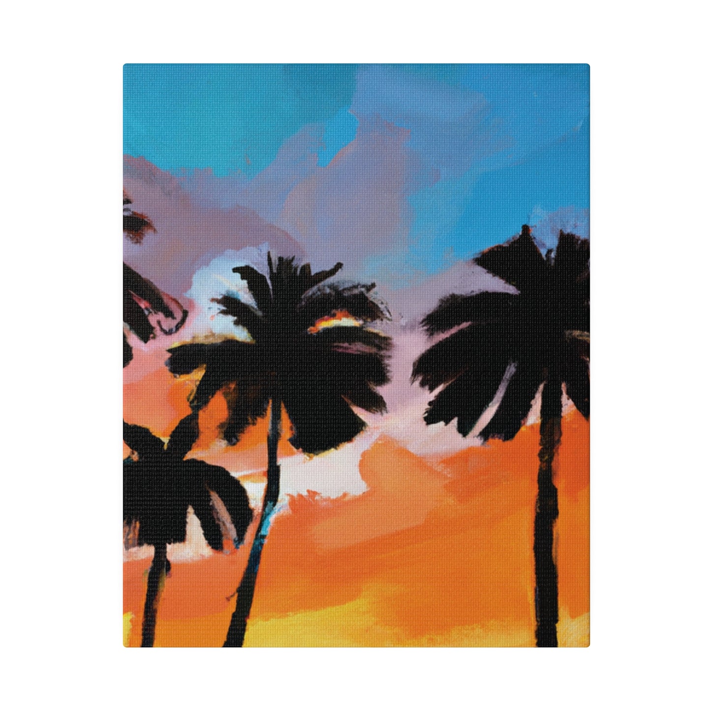 7010V - Miami Beach Sunset Painting Print | Miami | Beach | Sunset | Poster | Home Decor | Wall Art | Canvas