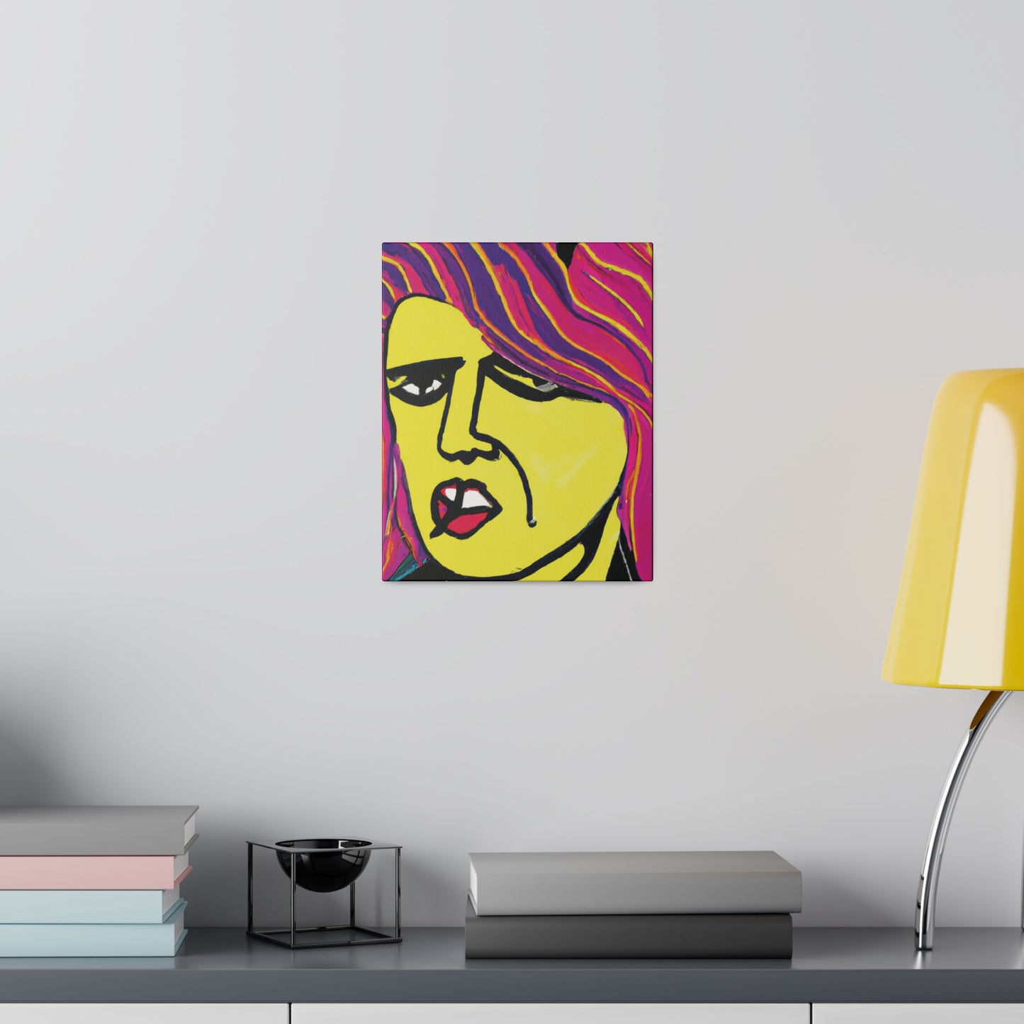 6639Q - Rockstar Painting Print | Face | Abstract | Poster | Home Decor | Wall Art | Music Art | Canvas