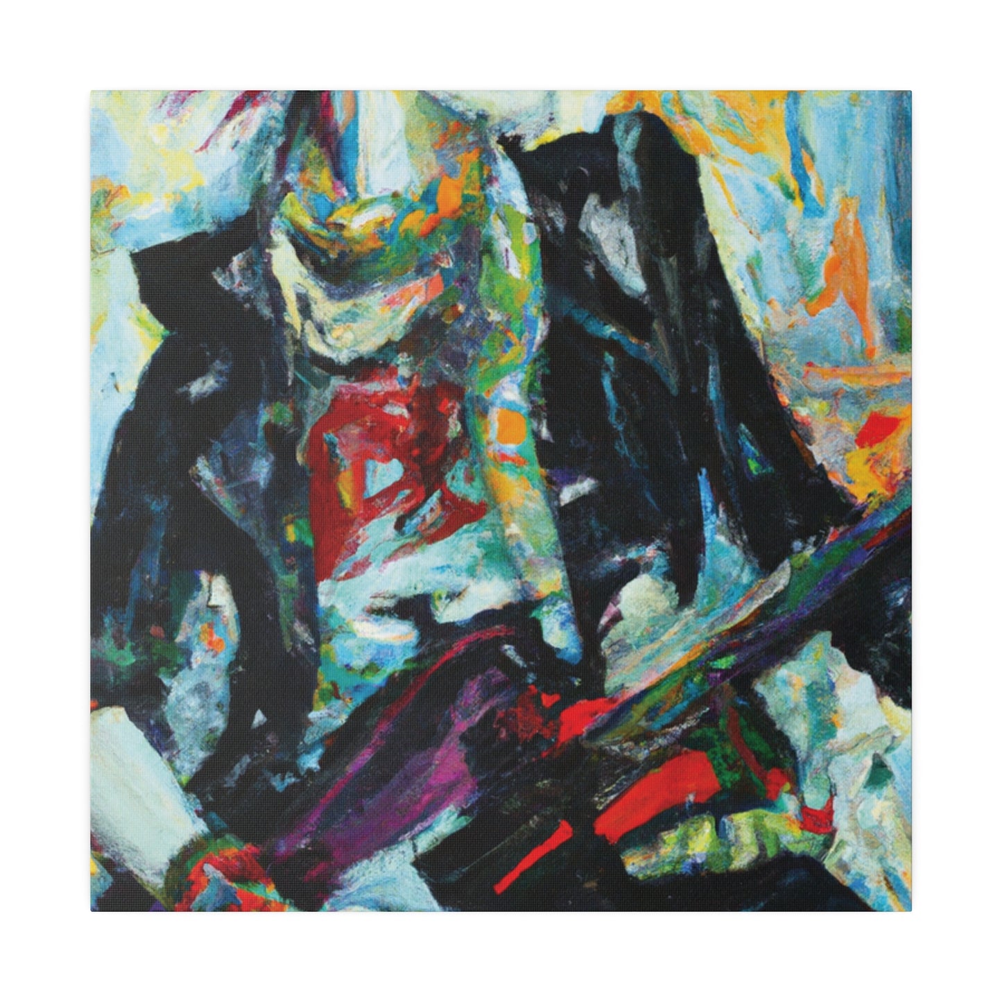 8915H - Rockstar Oil Painting Style Print | Poster | Home Decor | Wall Art | Music Art | Canvas