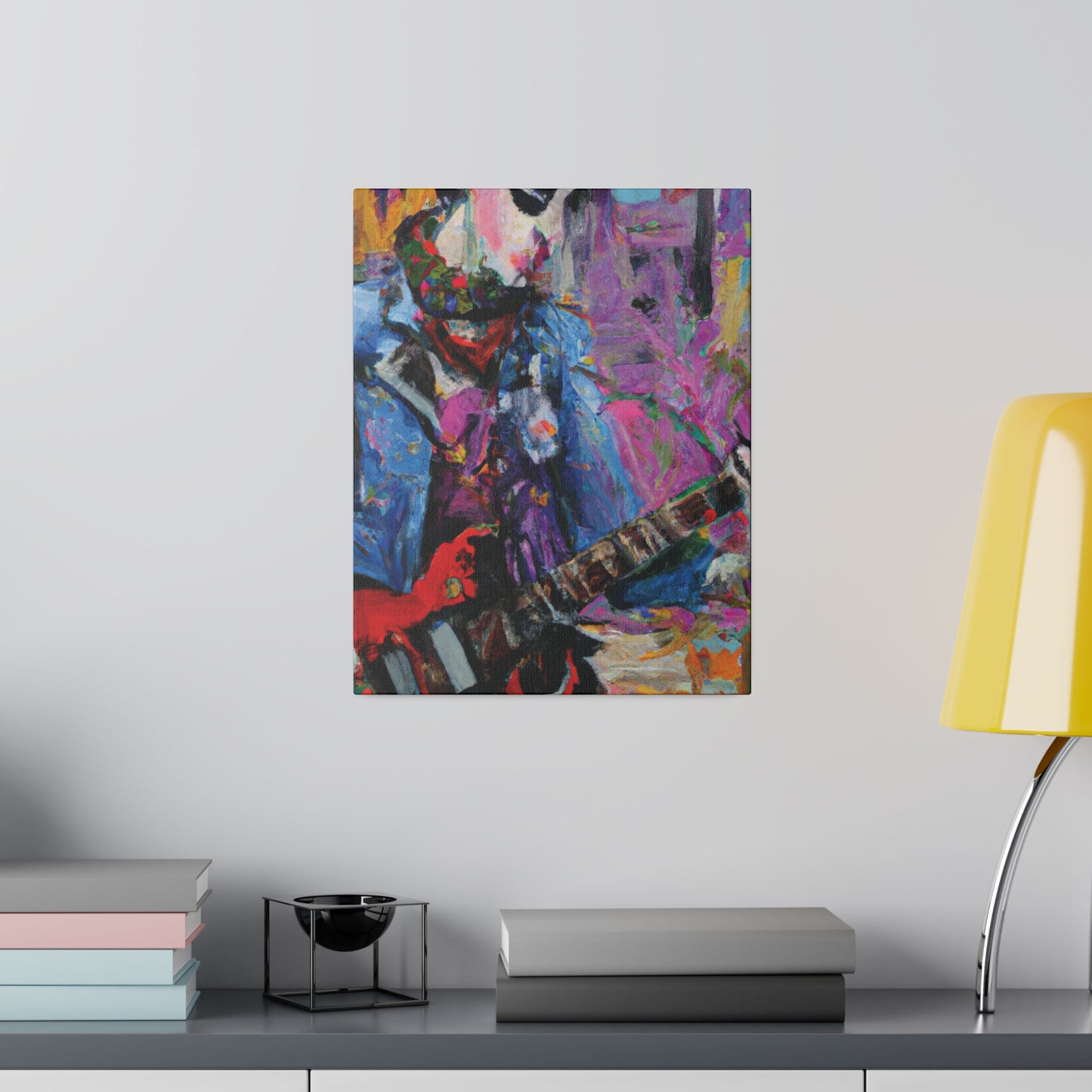 9210O - Rockstar Oil Painting Style Print | Poster | Home Decor | Wall Art | Music Art | Canvas