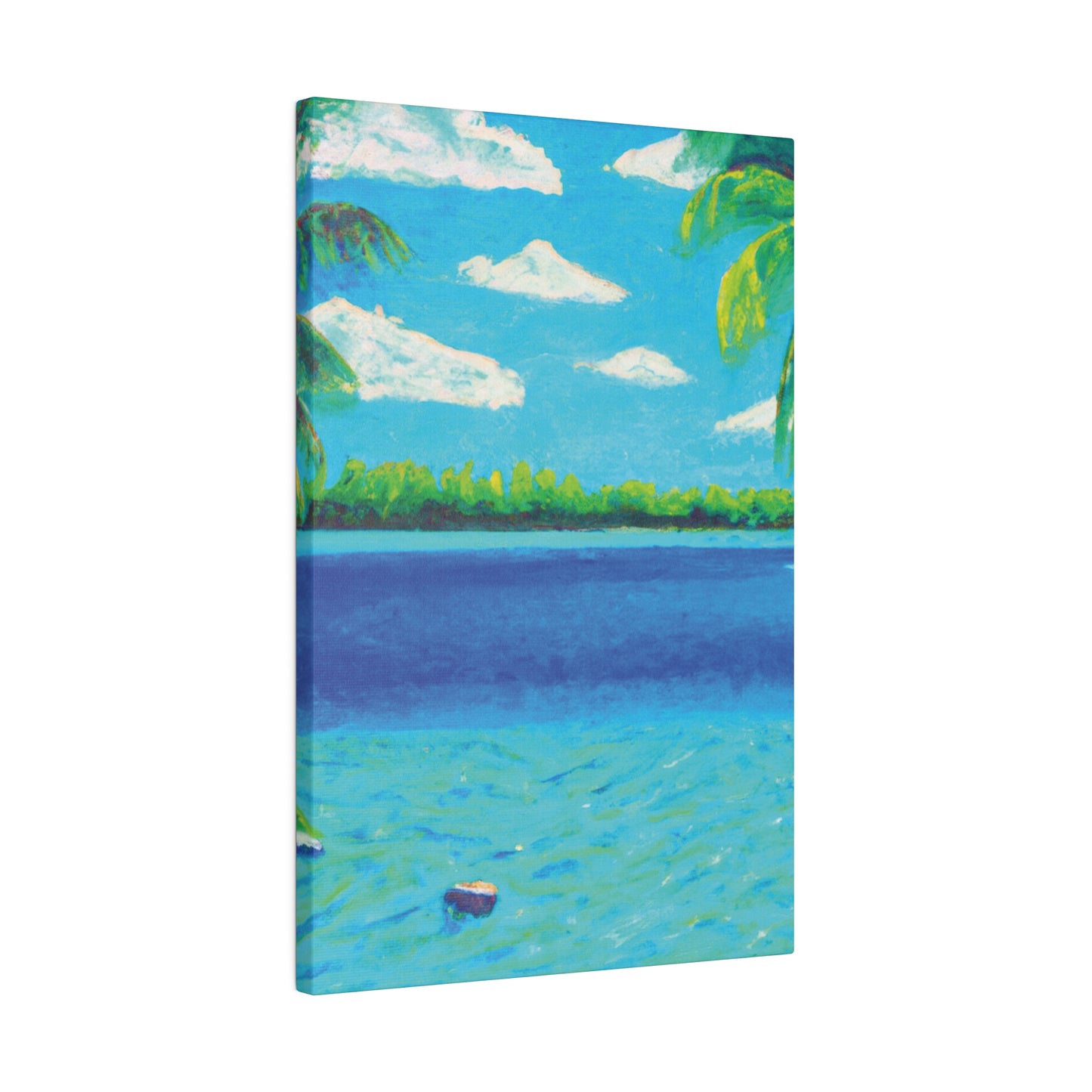 4513K - Bahamas Ocean Painting Print | Bahamas | Ocean | Beach | Poster | Home Decor | Wall Art | Canvas