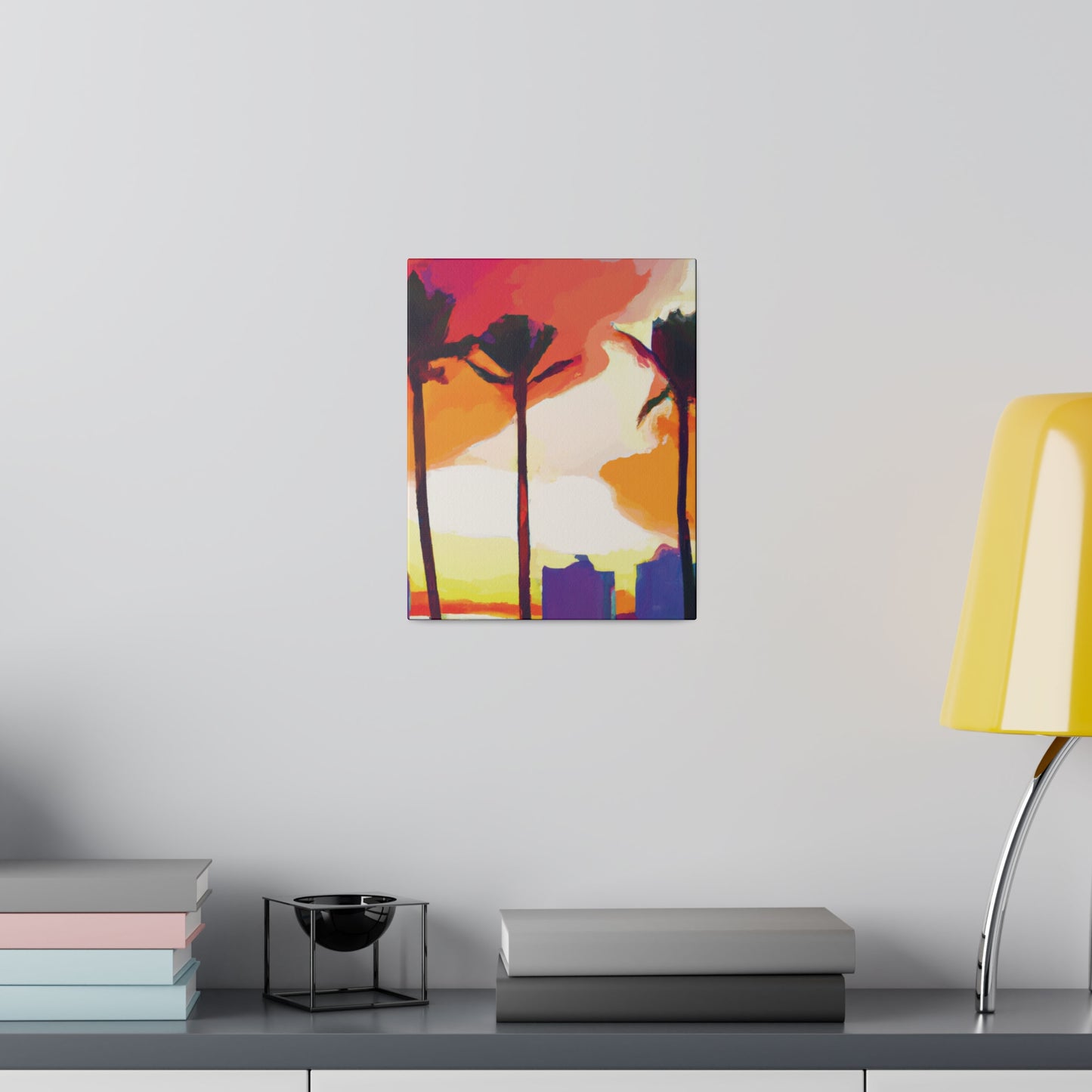 1605J - Miami Beach Sunset Painting Print | Miami | Beach | Sunset | Poster | Home Decor | Wall Art | Canvas