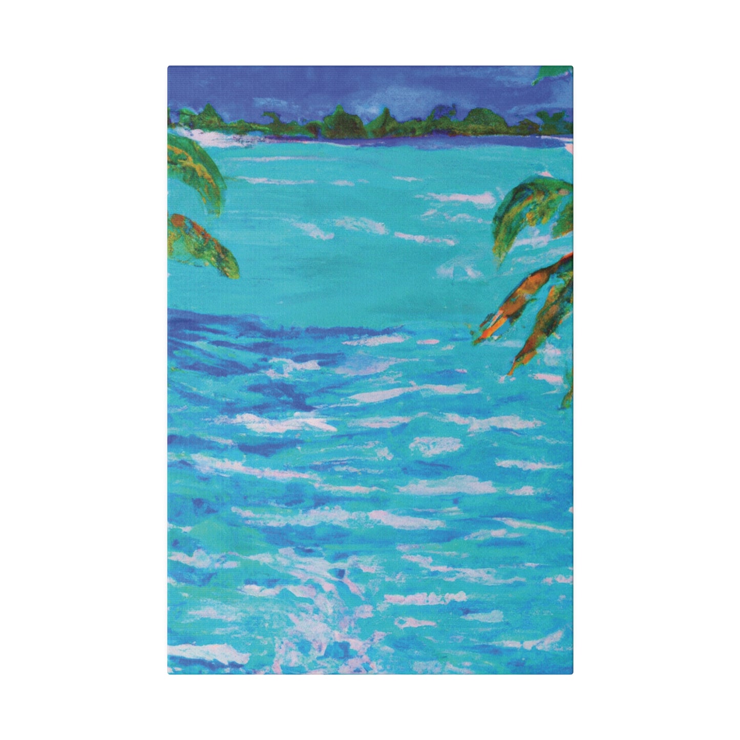 5802L - Bahamas Ocean Painting Print | Bahamas | Ocean | Beach | Poster | Home Decor | Wall Art | Canvas