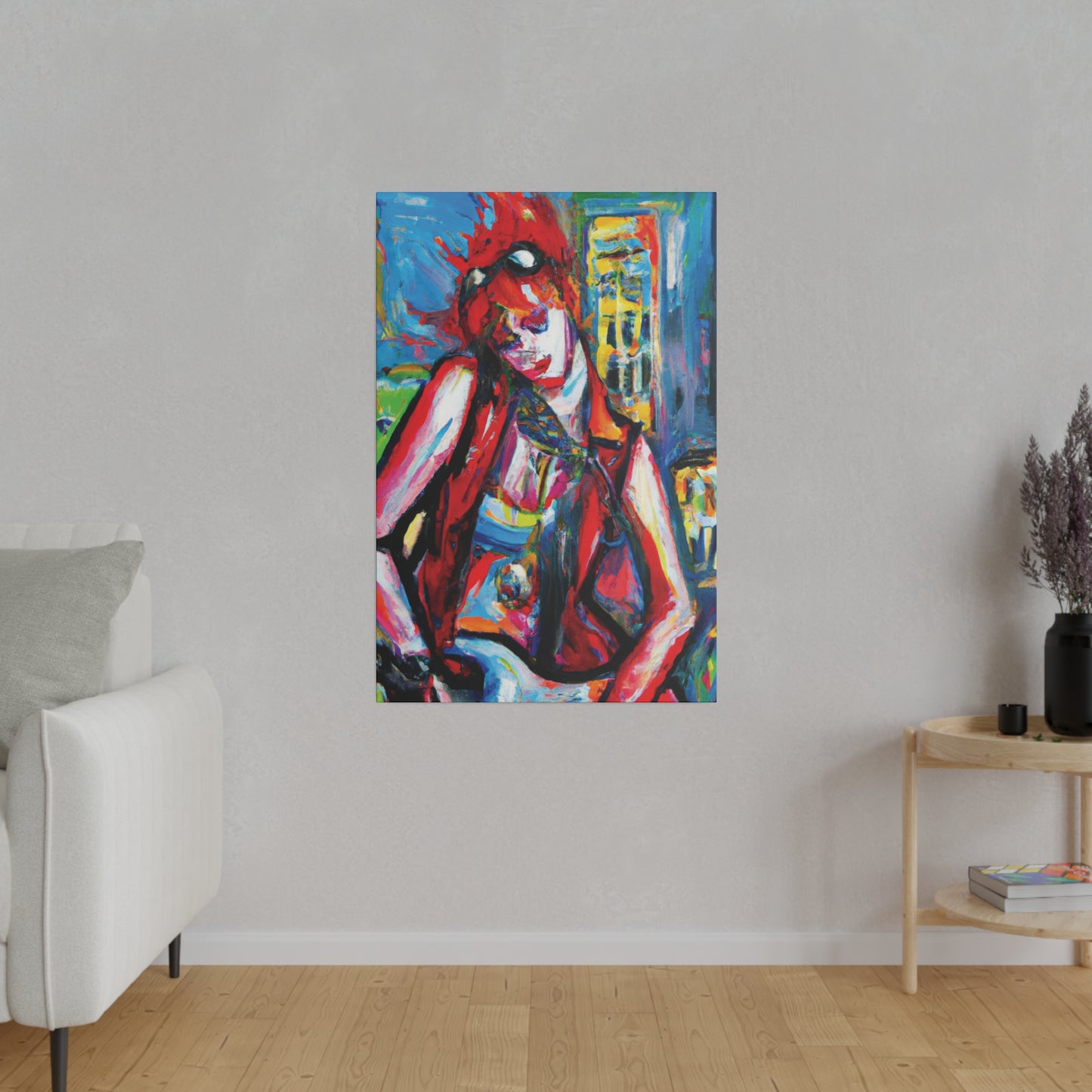 8456P - Rockstar Oil Painting Style Print | Poster | Home Decor | Wall Art | Music Art | Canvas