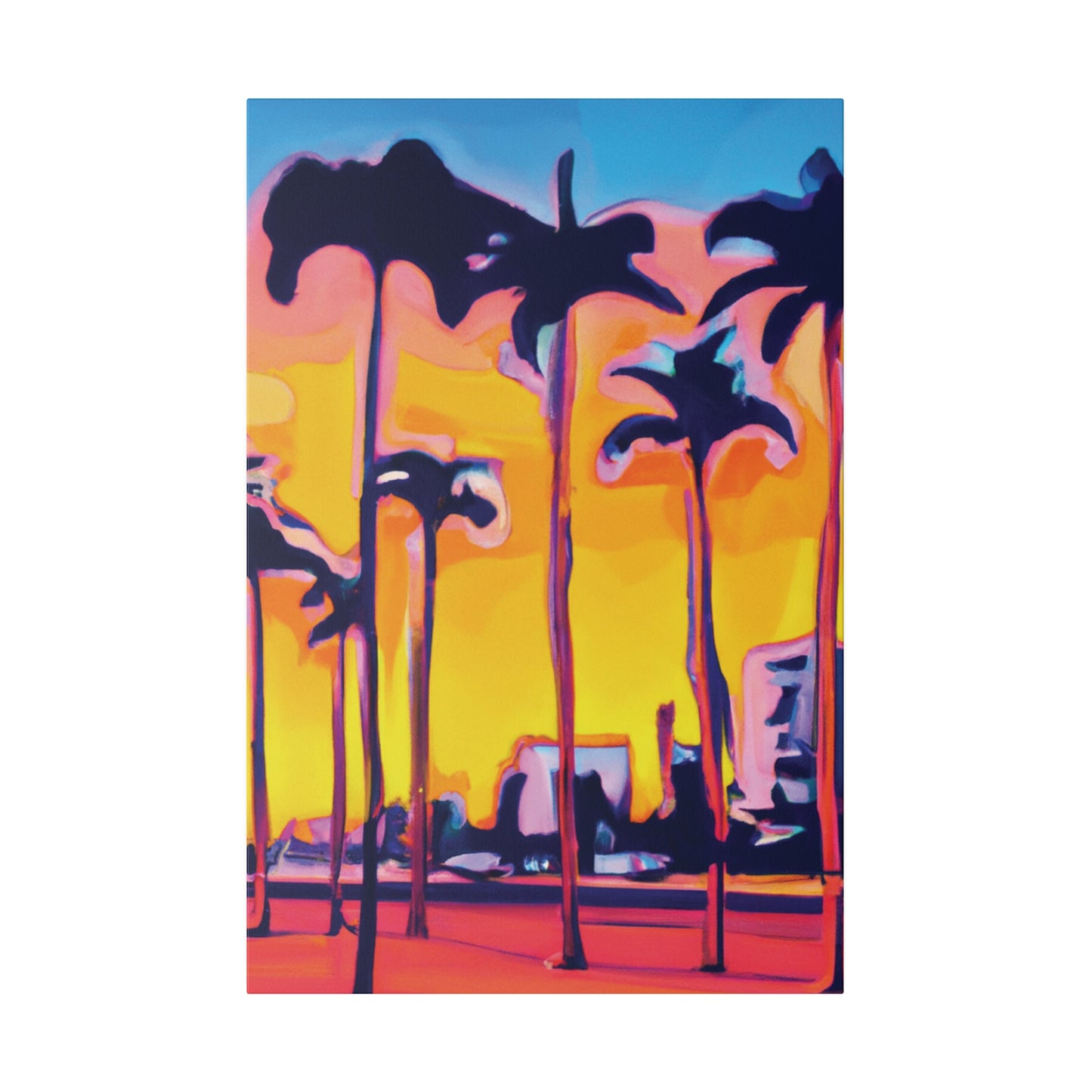 9692W - Miami Beach Sunset Painting Print | Miami | Beach | Sunset | Poster | Home Decor | Wall Art | Canvas