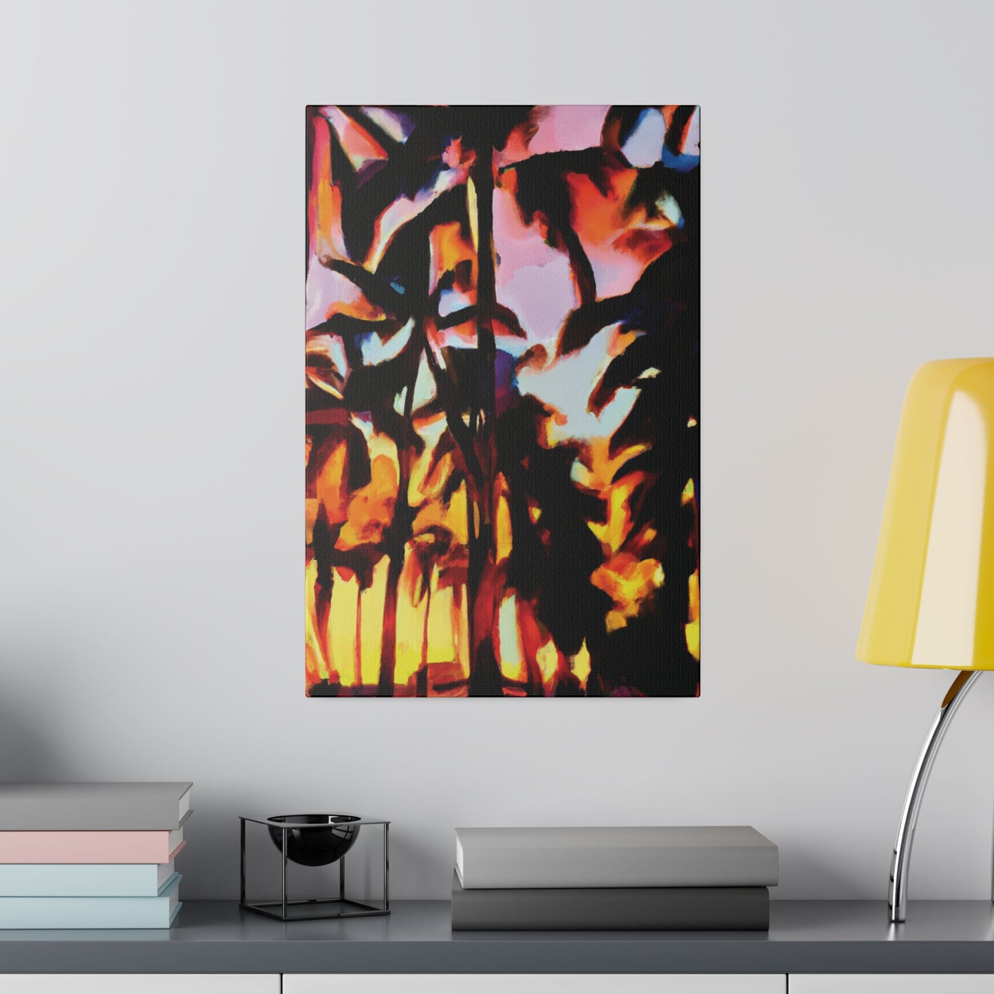 9123T - Miami Beach Sunset Painting Print | Miami | Beach | Sunset | Poster | Home Decor | Wall Art | Canvas