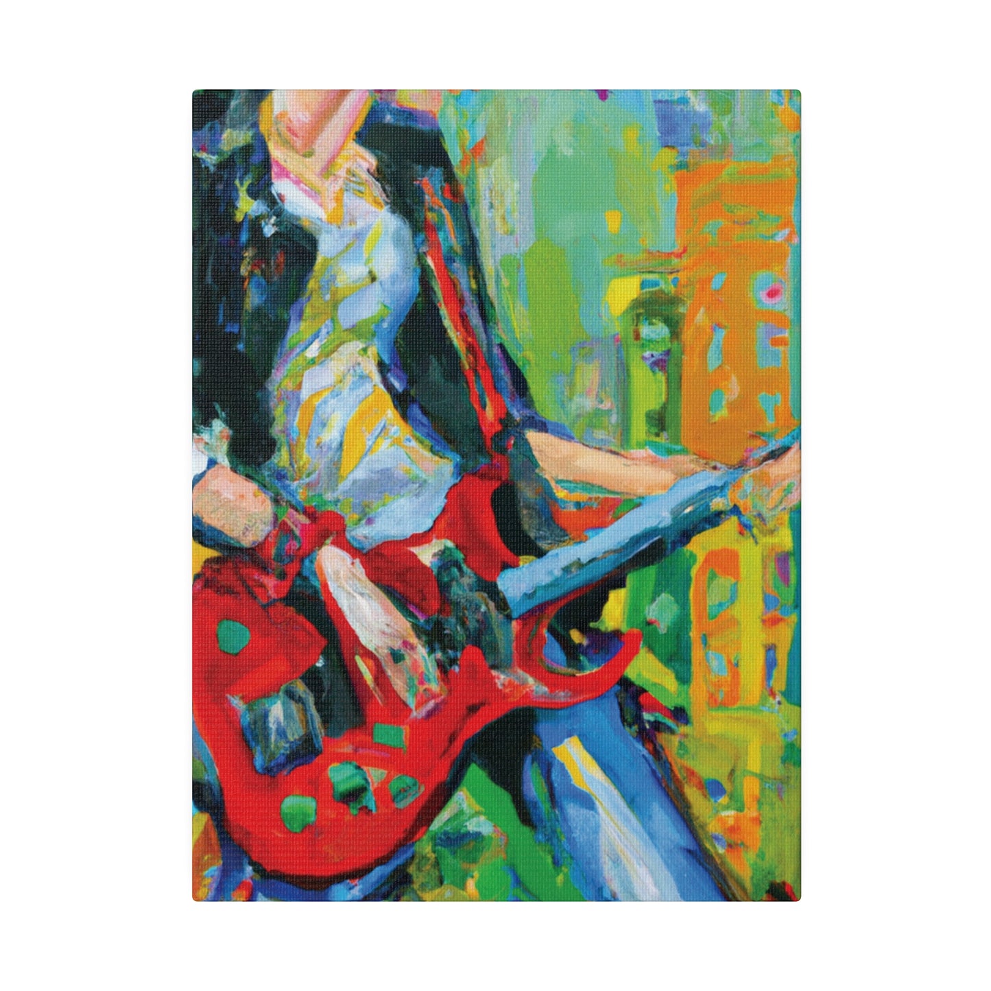 7369K - Rockstar Oil Painting Style Print | Poster | Home Decor | Wall Art | Music Art | Canvas