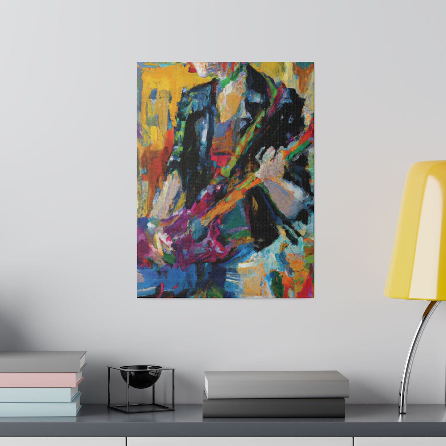 4813Q - Rockstar Oil Painting Style Print | Poster | Home Decor | Wall Art | Music Art | Canvas