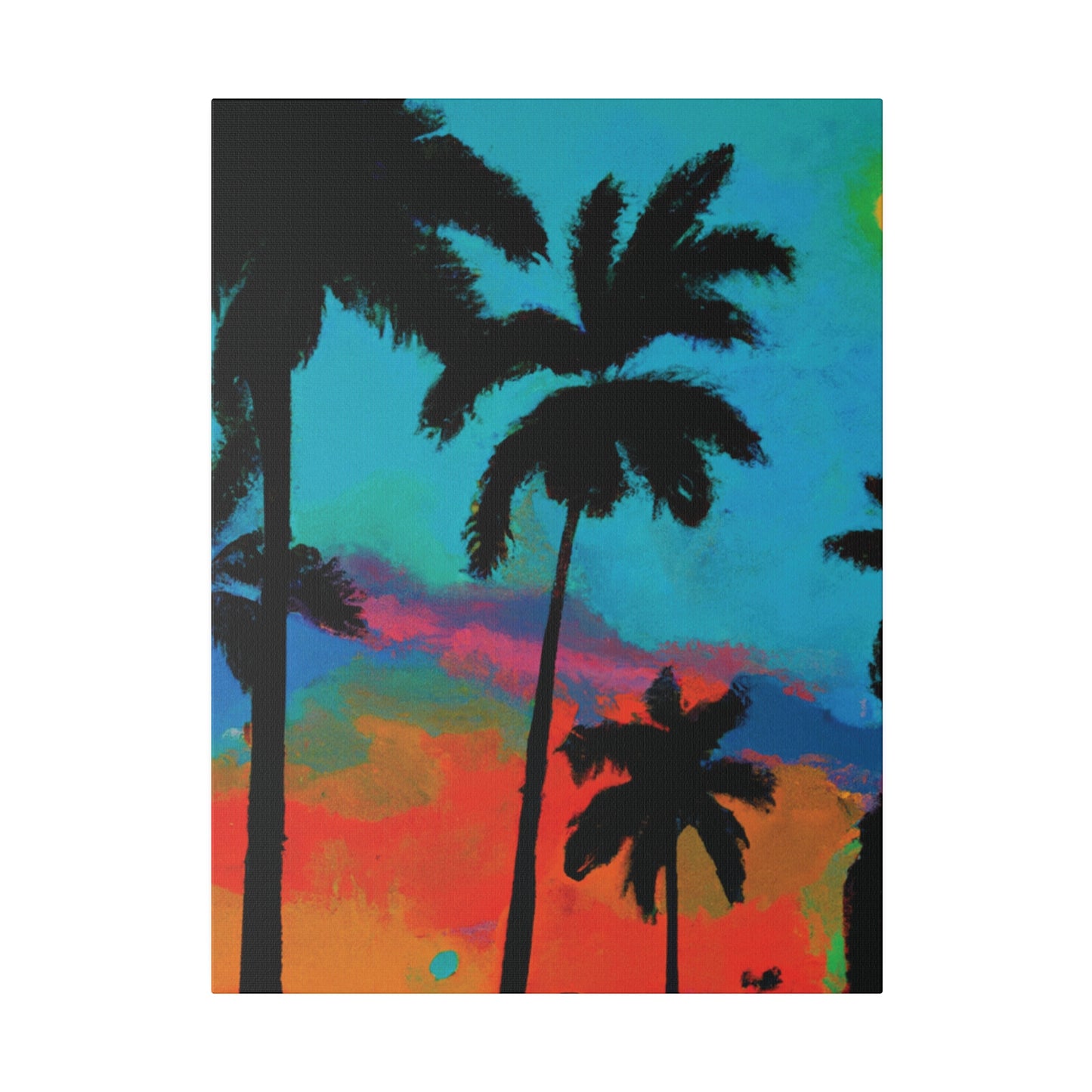 2838A - Miami Beach Sunset Painting Print | Miami | Beach | Sunset | Poster | Home Decor | Wall Art | Canvas