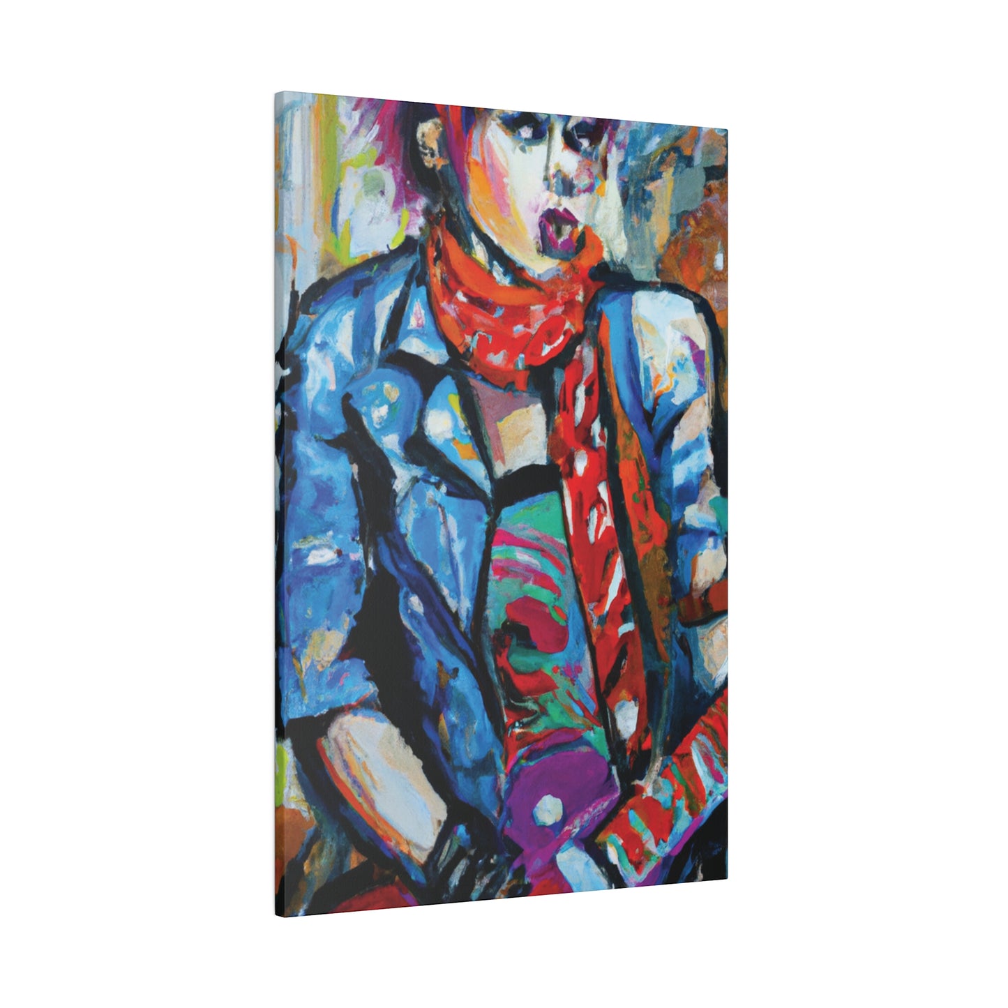 8142T - Rockstar Oil Painting Style Print | Poster | Home Decor | Wall Art | Music Art | Canvas