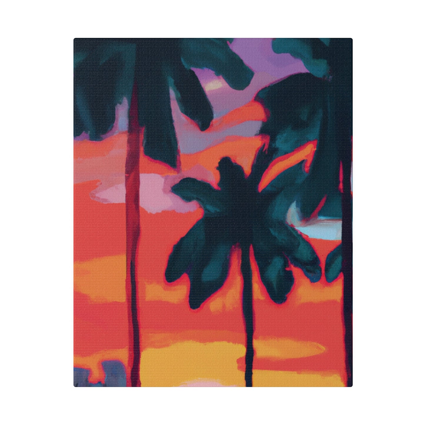 8175T - Miami Beach Sunset Painting Print | Miami | Beach | Sunset | Poster | Home Decor | Wall Art | Canvas