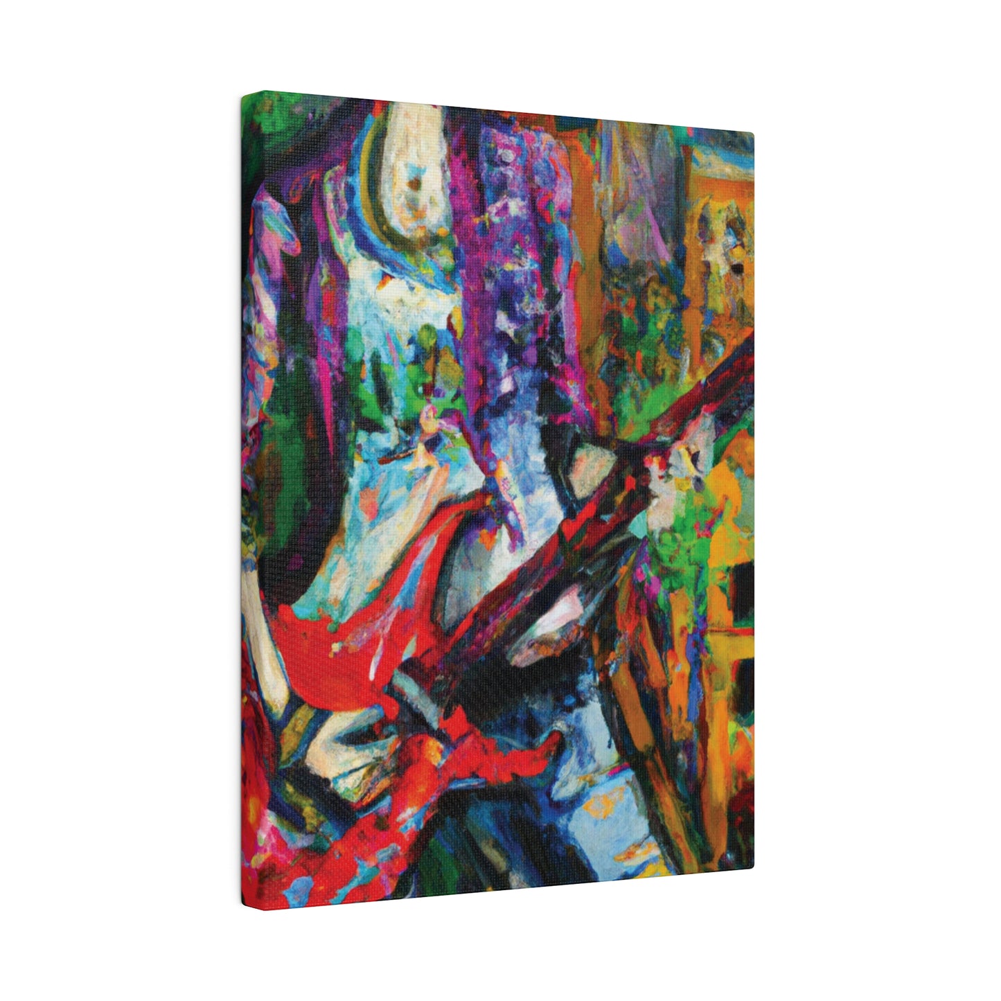 8263J - Rockstar Oil Painting Style Print | Poster | Home Decor | Wall Art | Music Art | Canvas