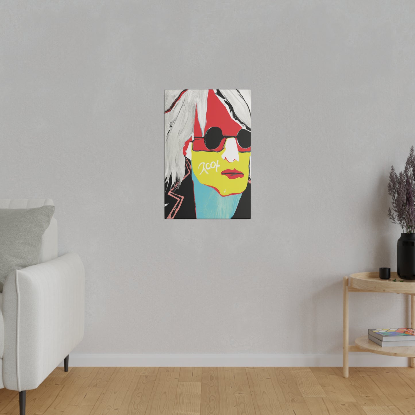 6953R - Rockstar Painting Print | Face | Abstract | Poster | Home Decor | Wall Art | Music Art | Canvas