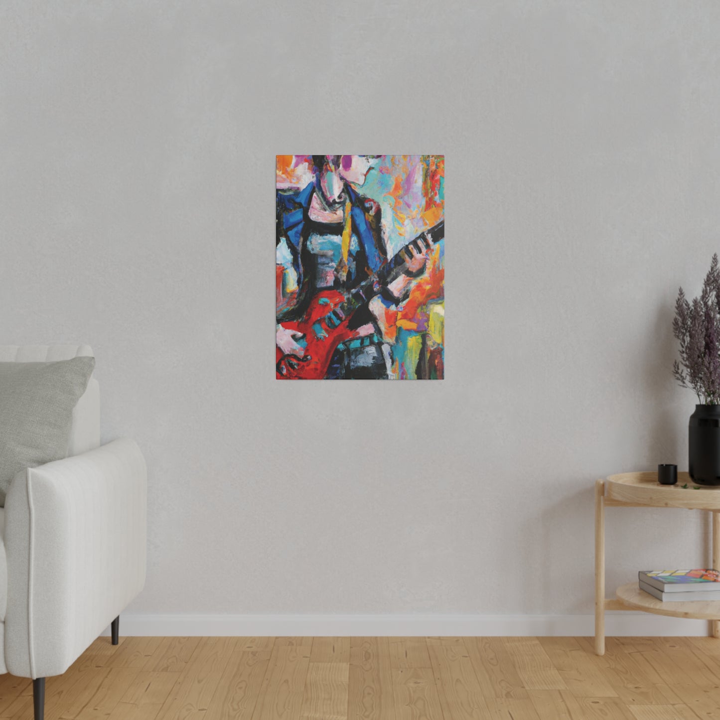 3278V - Rockstar Oil Painting Style Print | Poster | Home Decor | Wall Art | Music Art | Canvas