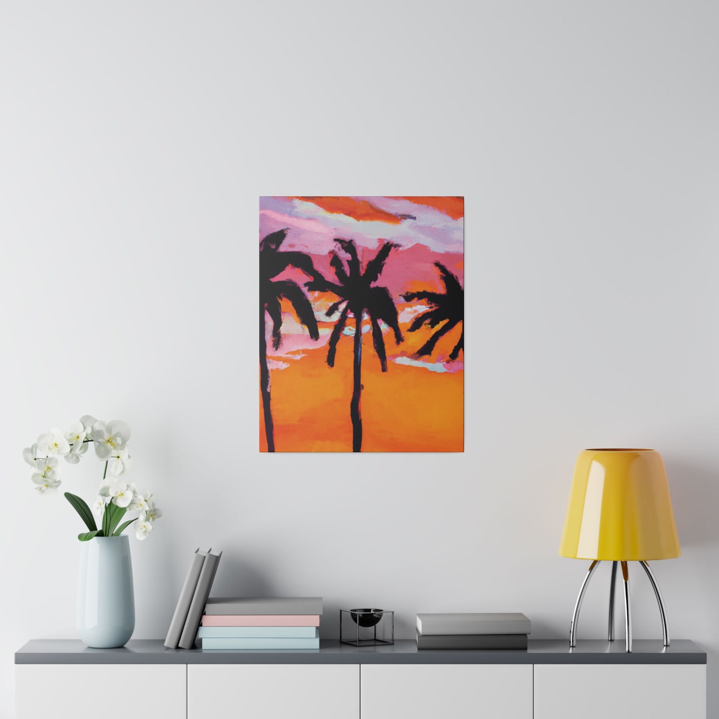 4491U - Miami Beach Sunset Painting Print | Miami | Beach | Sunset | Poster | Home Decor | Wall Art | Canvas