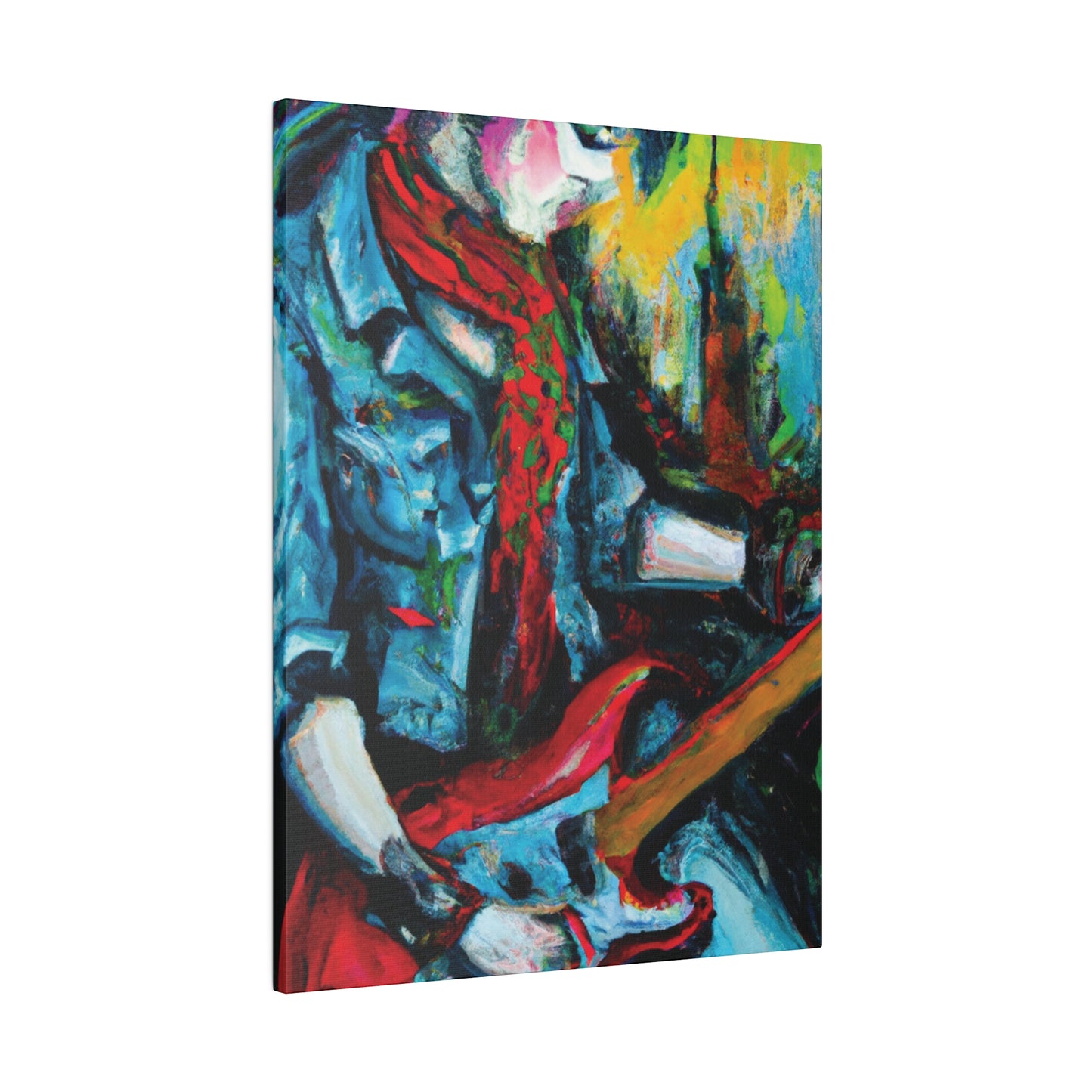 8367D - Rockstar Oil Painting Style Print | Poster | Home Decor | Wall Art | Music Art | Canvas