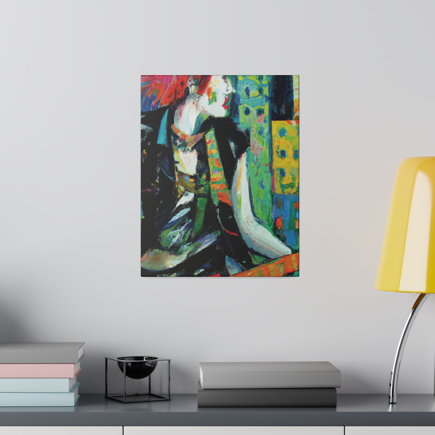 8726V - Rockstar Oil Painting Style Print | Poster | Home Decor | Wall Art | Music Art | Canvas
