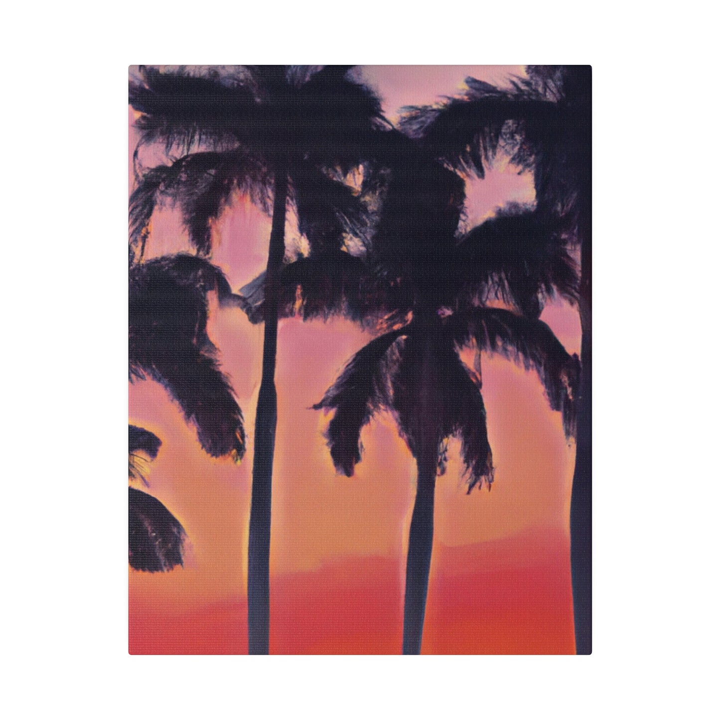 7239V - Miami Beach Sunset Painting Print | Miami | Beach | Sunset | Poster | Home Decor | Wall Art | Canvas