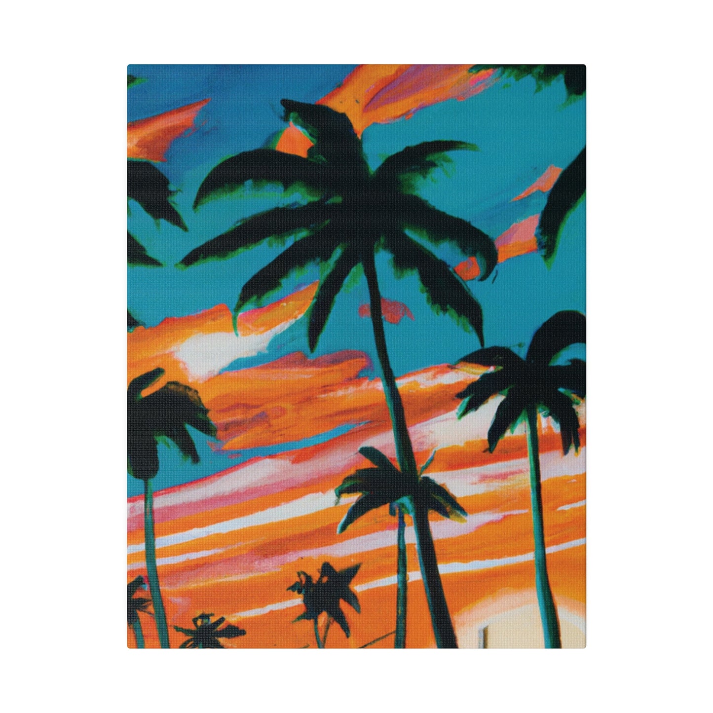 4895G - Miami Beach Sunset Painting Print | Miami | Beach | Sunset | Poster | Home Decor | Wall Art | Canvas