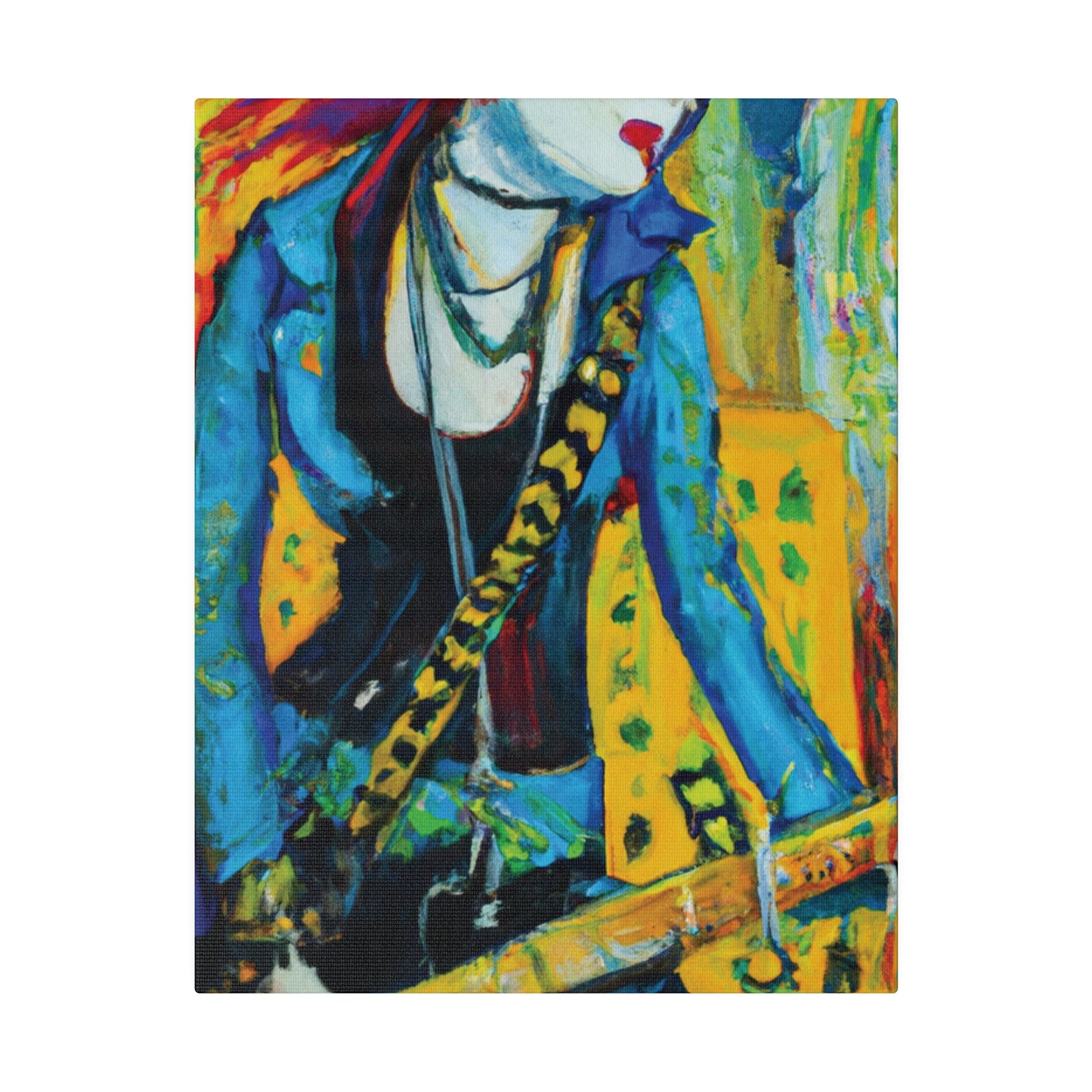 2344X - Rockstar Oil Painting Style Print | Poster | Home Decor | Wall Art | Music Art | Canvas