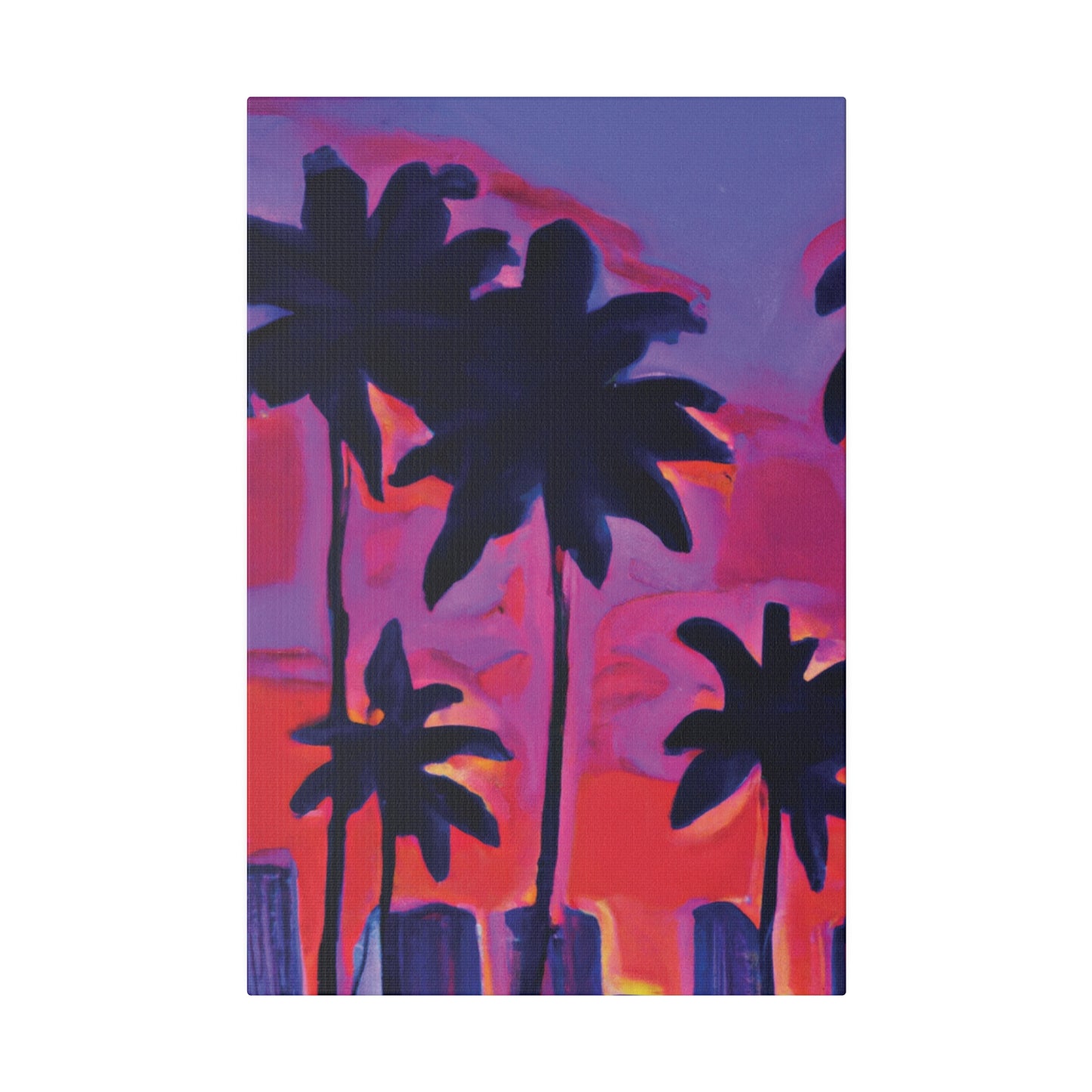 641R - Miami Beach Sunset Painting Print | Miami | Beach | Sunset | Poster | Home Decor | Wall Art | Canvas