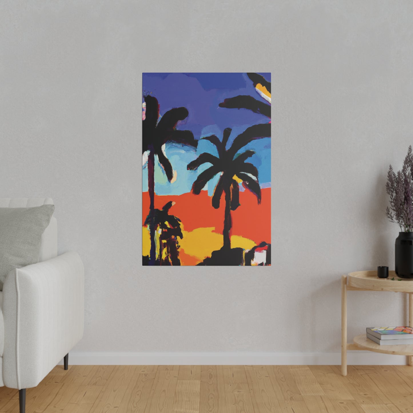 8634T - Miami Beach Sunset Painting Print | Miami | Beach | Sunset | Poster | Home Decor | Wall Art | Canvas