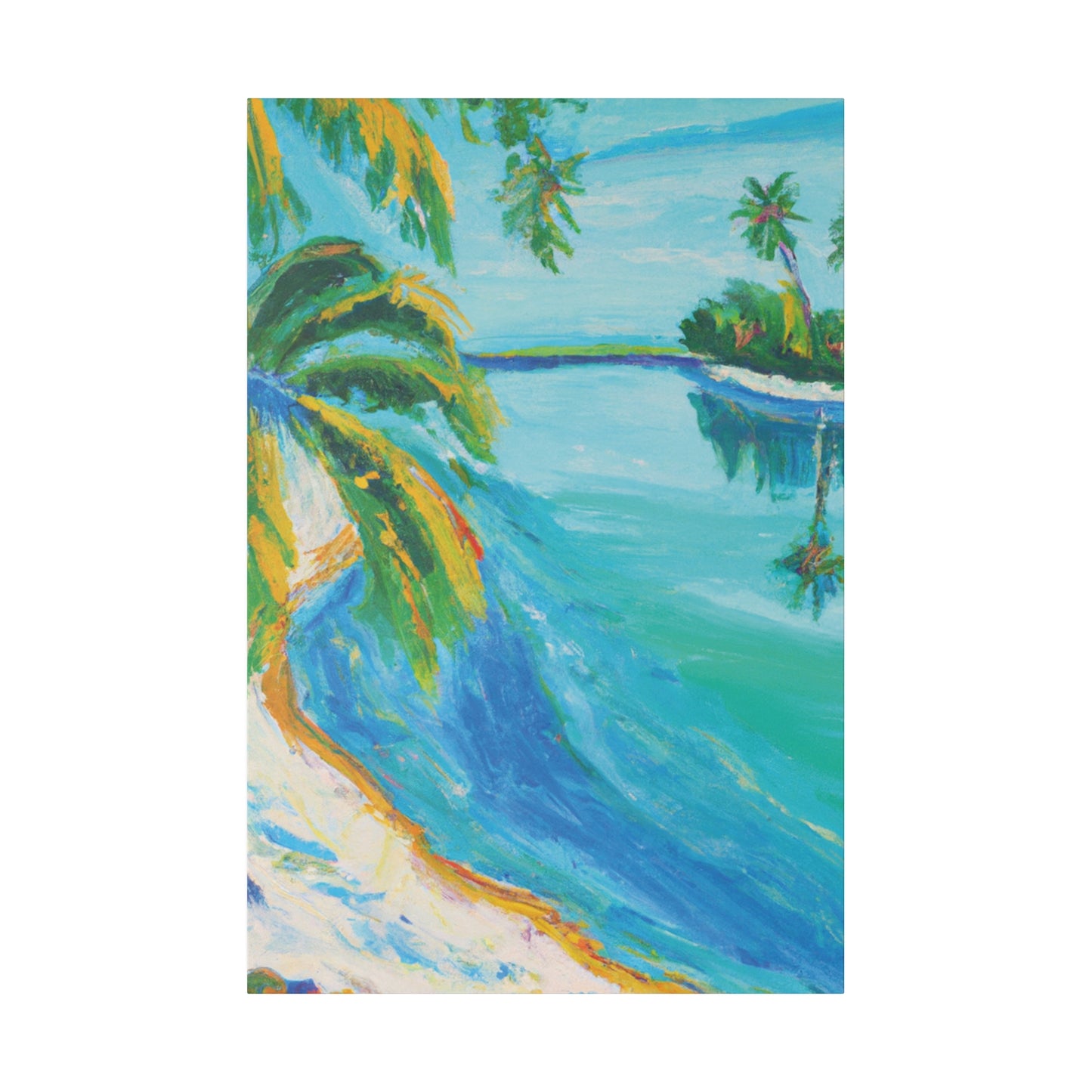 5339K - Bahamas Ocean Painting Print | Bahamas | Ocean | Beach | Poster | Home Decor | Wall Art | Canvas