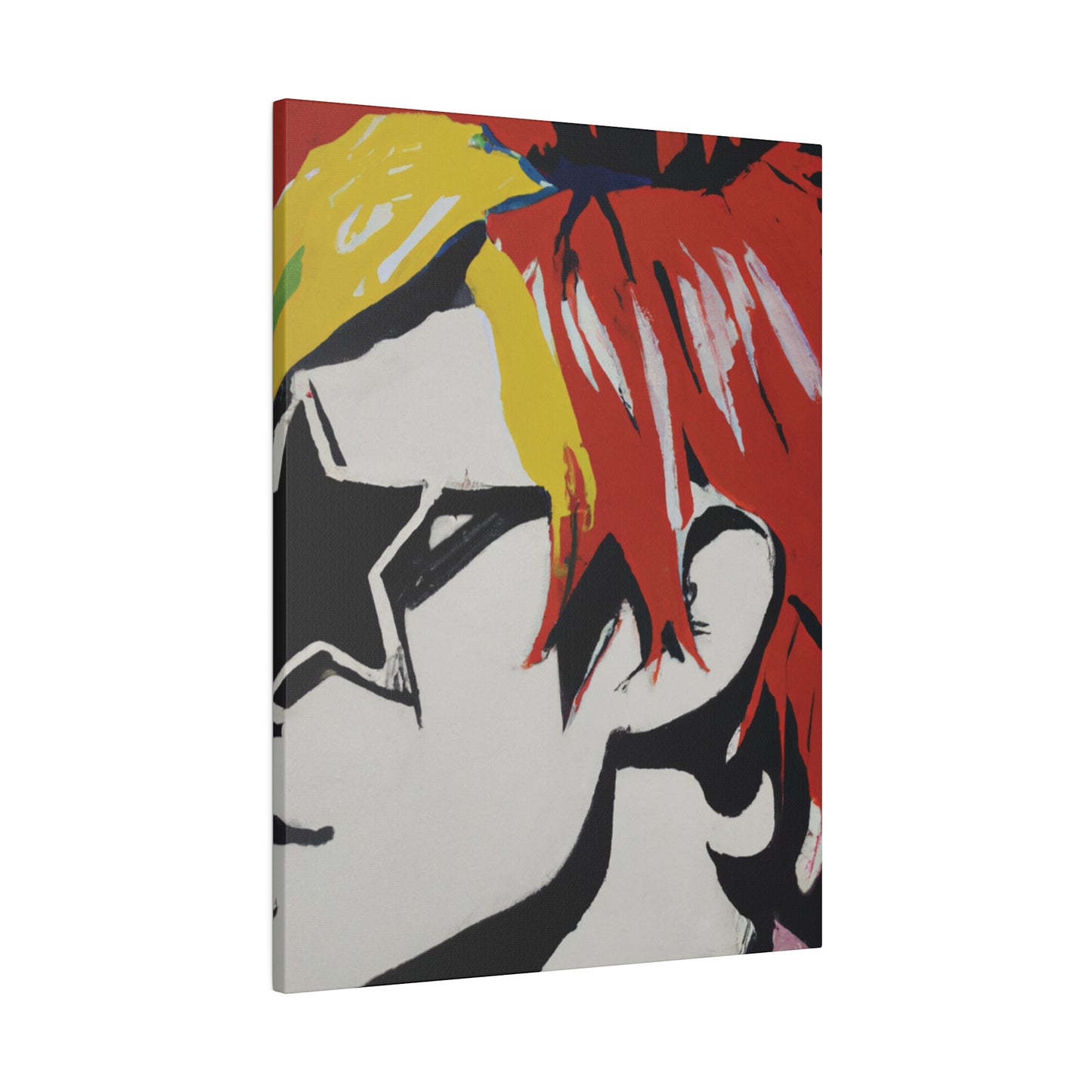 2697V - Rockstar Painting Print | Face | Abstract | Poster | Home Decor | Wall Art | Music Art | Canvas