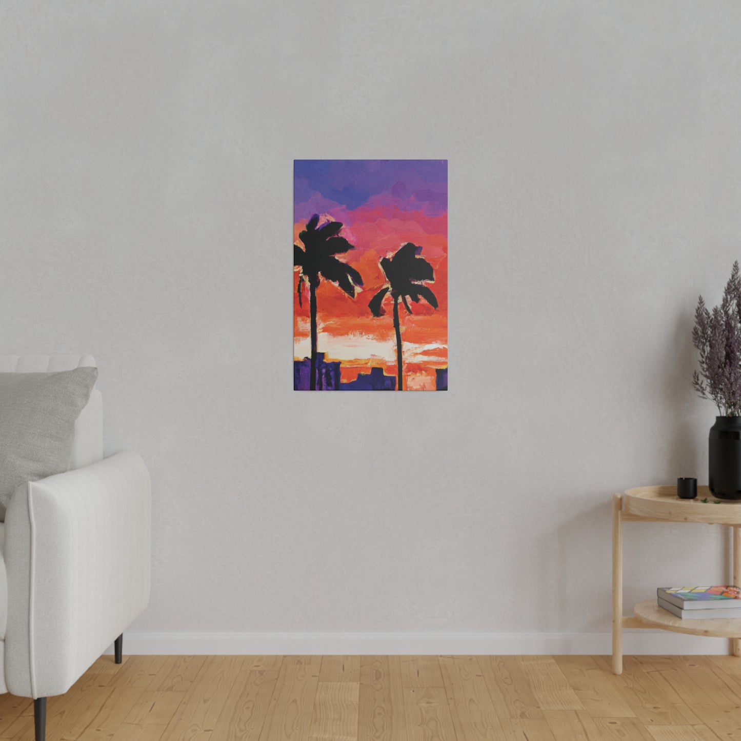 3243X - Miami Beach Sunset Painting Print | Miami | Beach | Sunset | Poster | Home Decor | Wall Art | Canvas