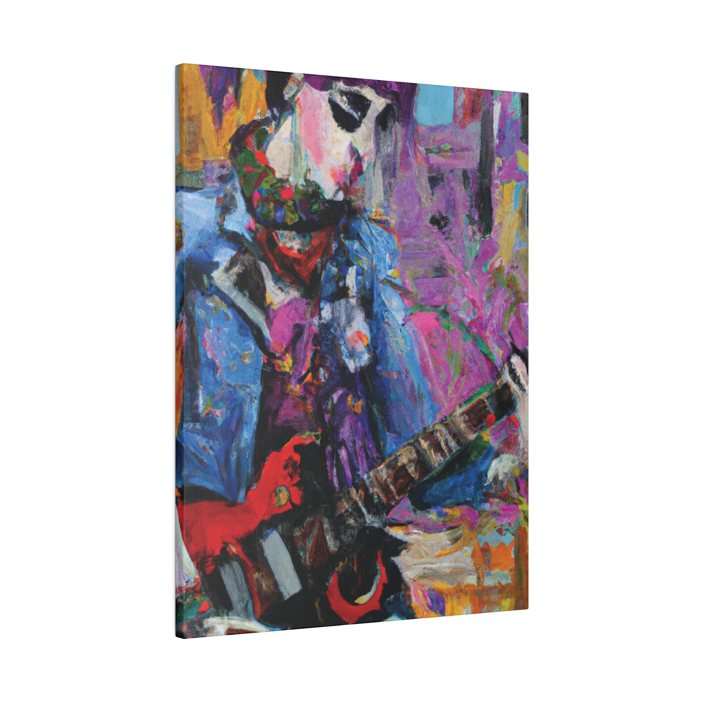 9210O - Rockstar Oil Painting Style Print | Poster | Home Decor | Wall Art | Music Art | Canvas