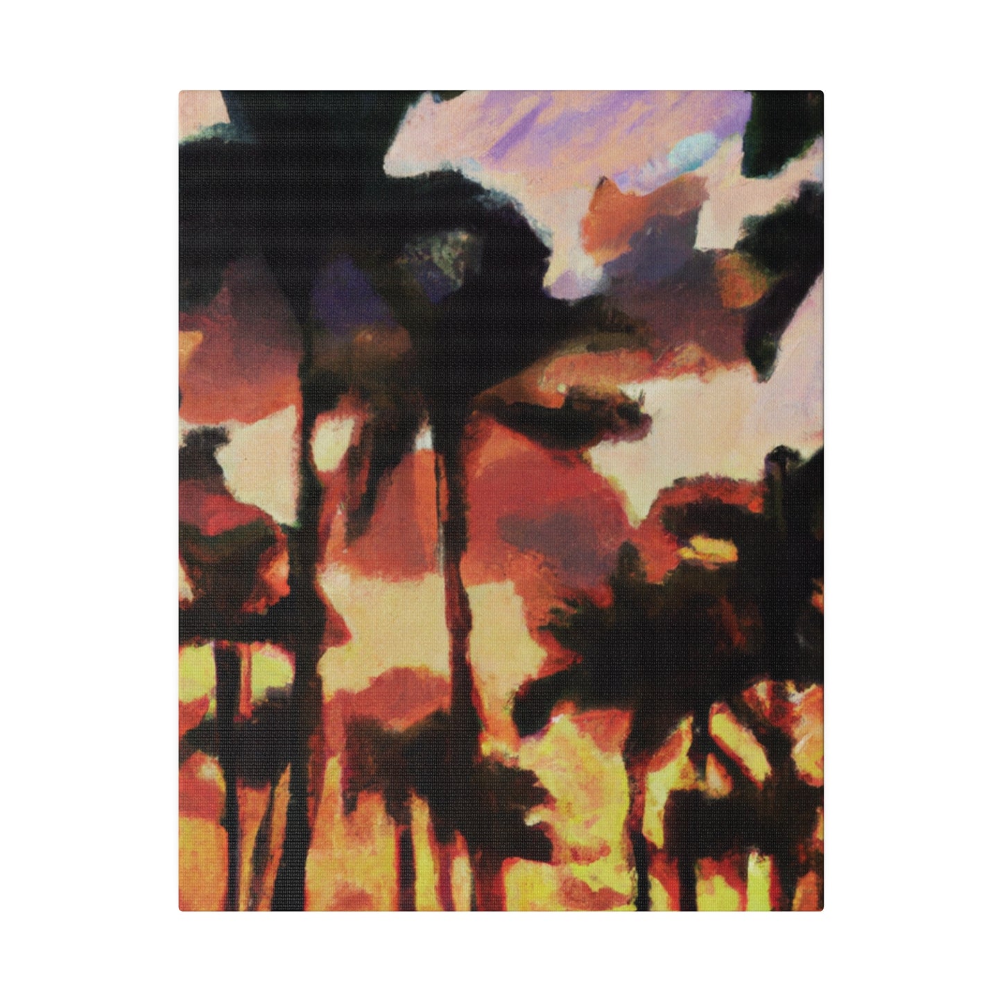 8396Z - Miami Beach Sunset Painting Print | Miami | Beach | Sunset | Poster | Home Decor | Wall Art | Canvas