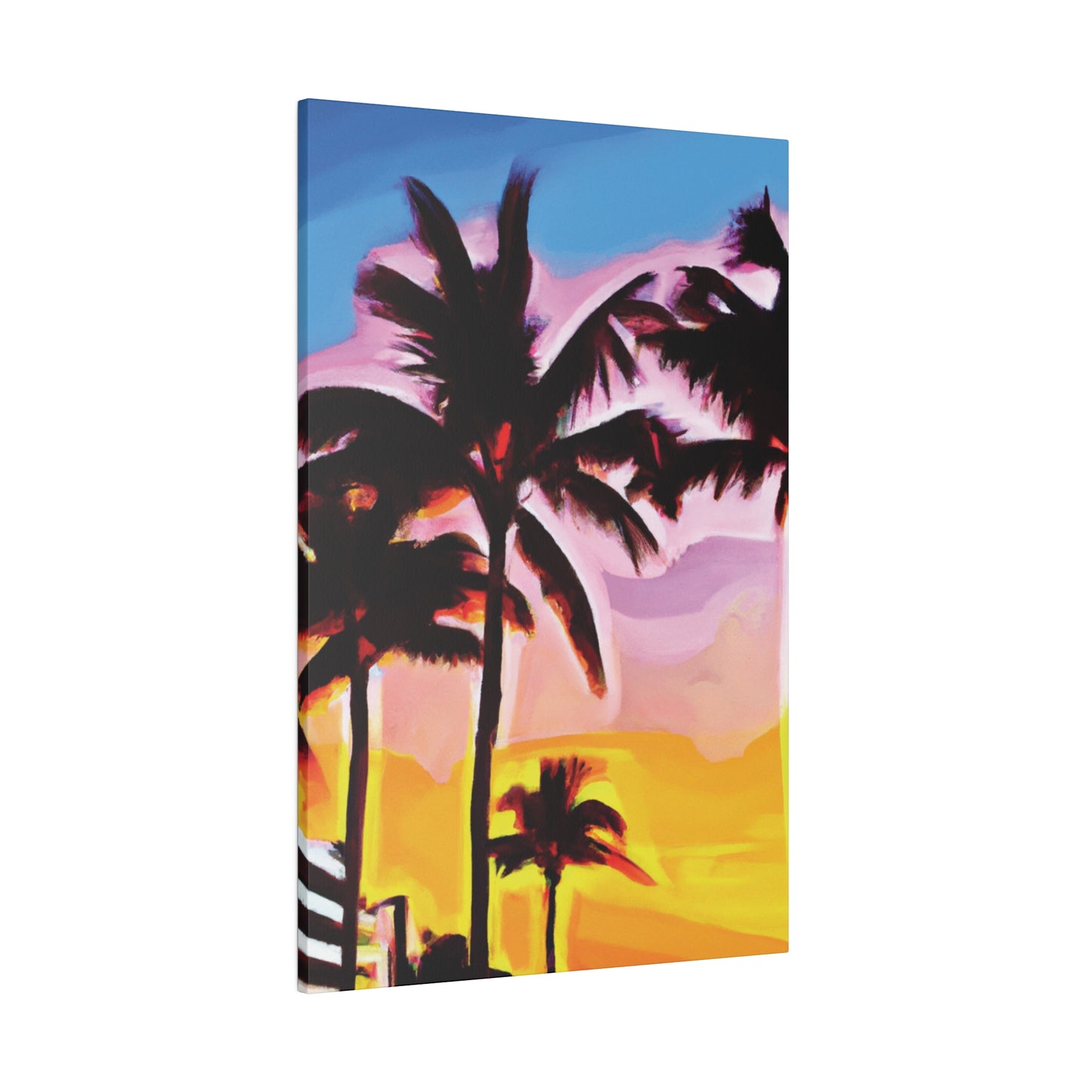 742X - Miami Beach Sunset Painting Print | Miami | Beach | Sunset | Poster | Home Decor | Wall Art | Canvas