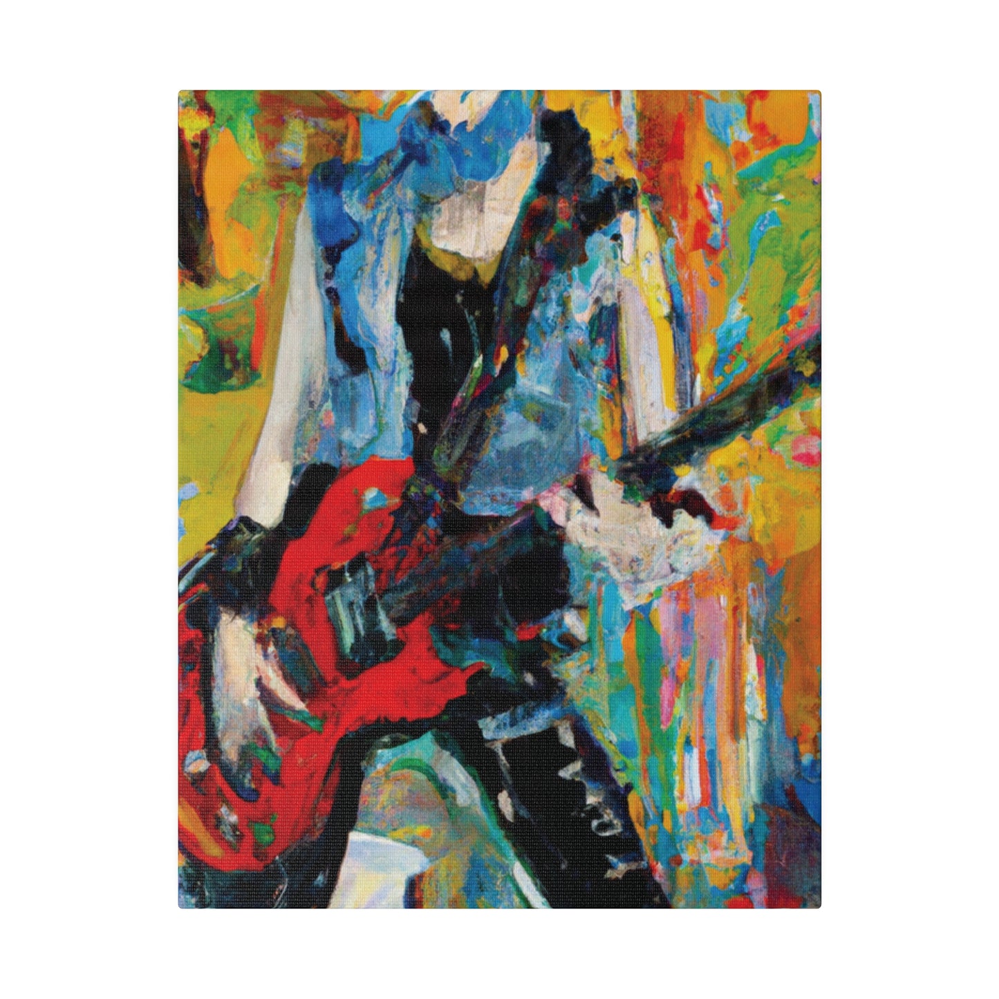 4721P - Rockstar Oil Painting Style Print | Poster | Home Decor | Wall Art | Music Art | Canvas