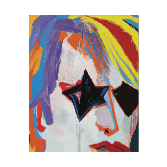 5673A - Rockstar Painting Print | Face | Abstract | Poster | Home Decor | Wall Art | Music Art | Canvas