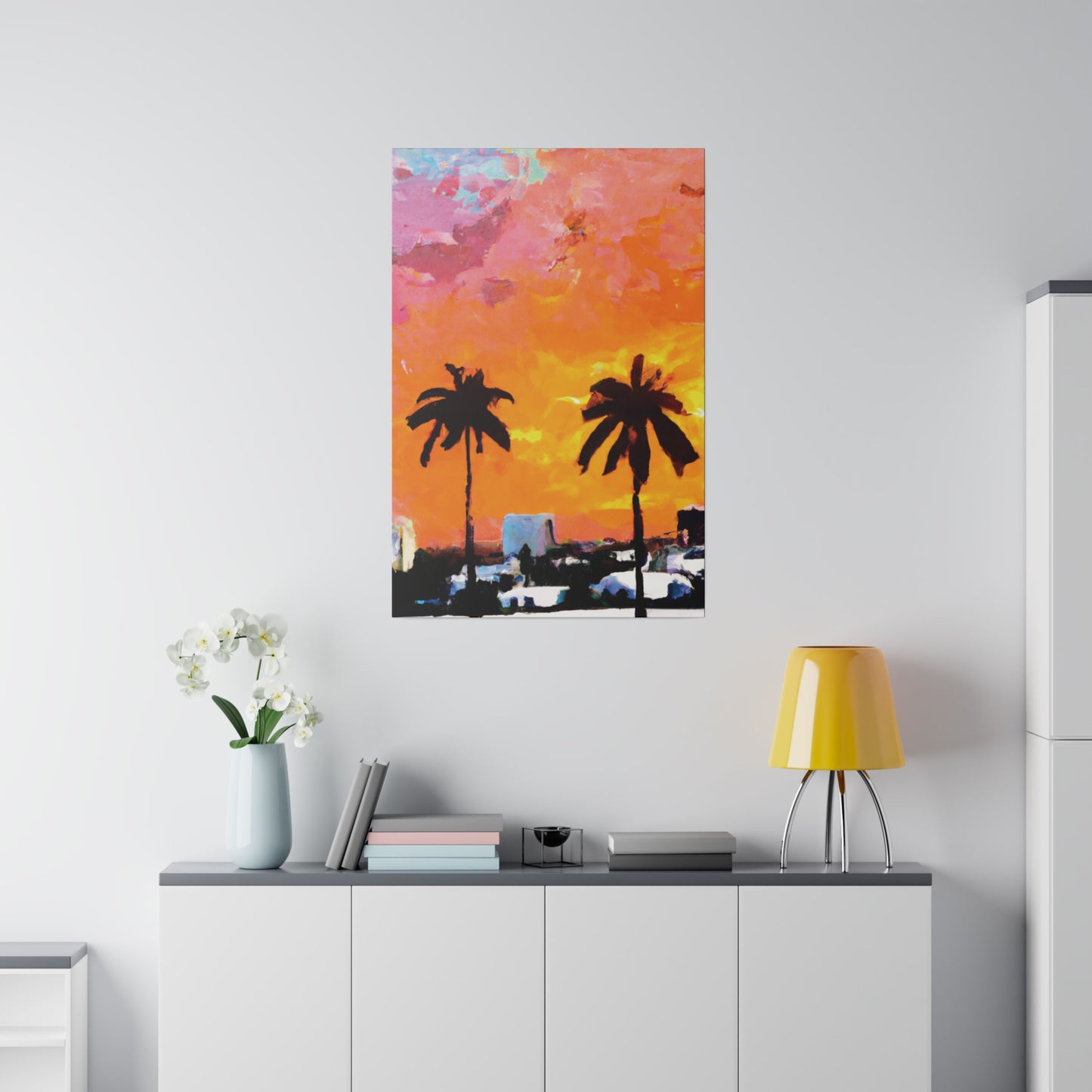 2759A - Miami Beach Sunset Painting Print | Miami | Beach | Sunset | Poster | Home Decor | Wall Art | Canvas